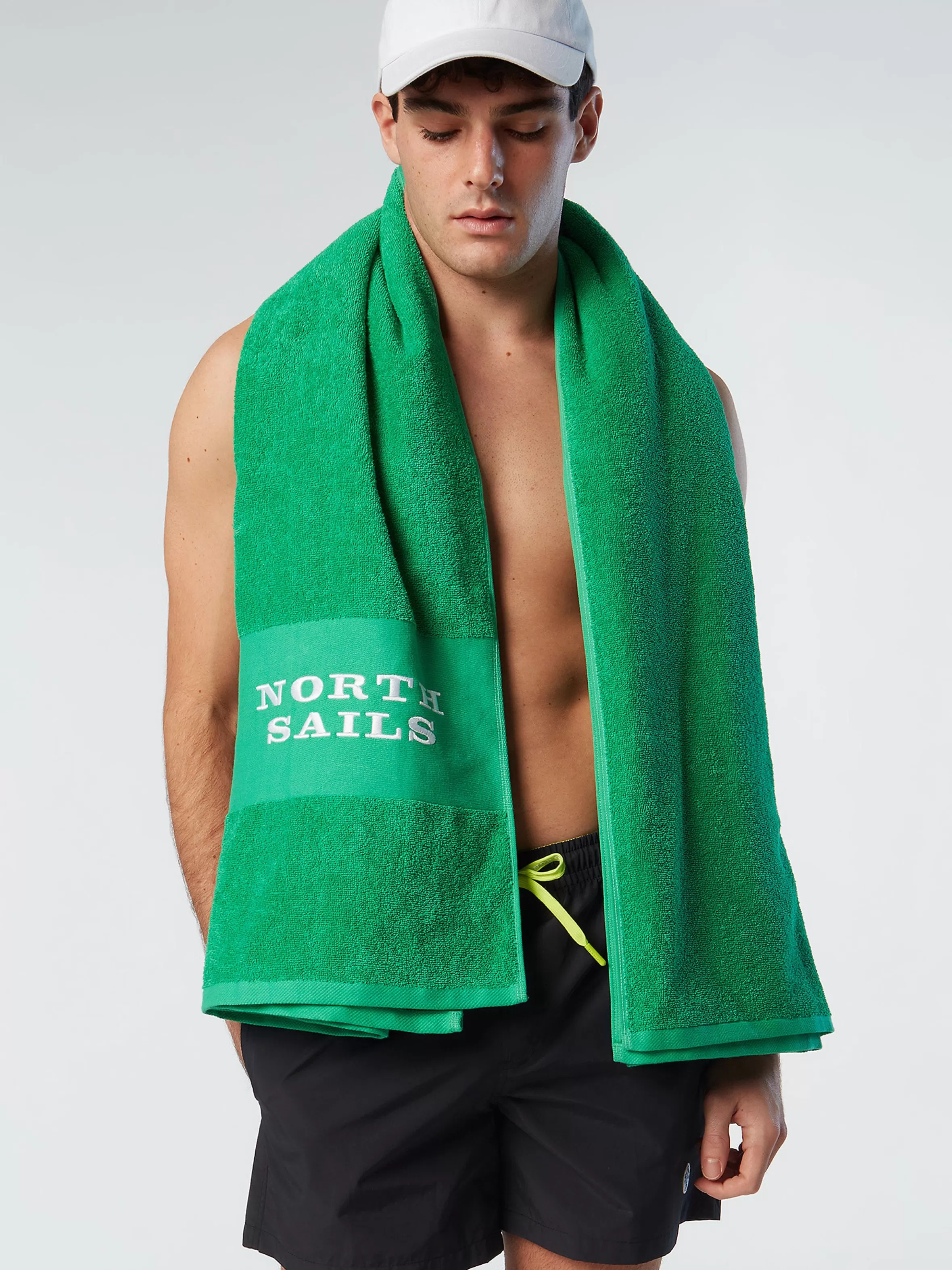 Uomo North Sails Boxer Mare Con Logo