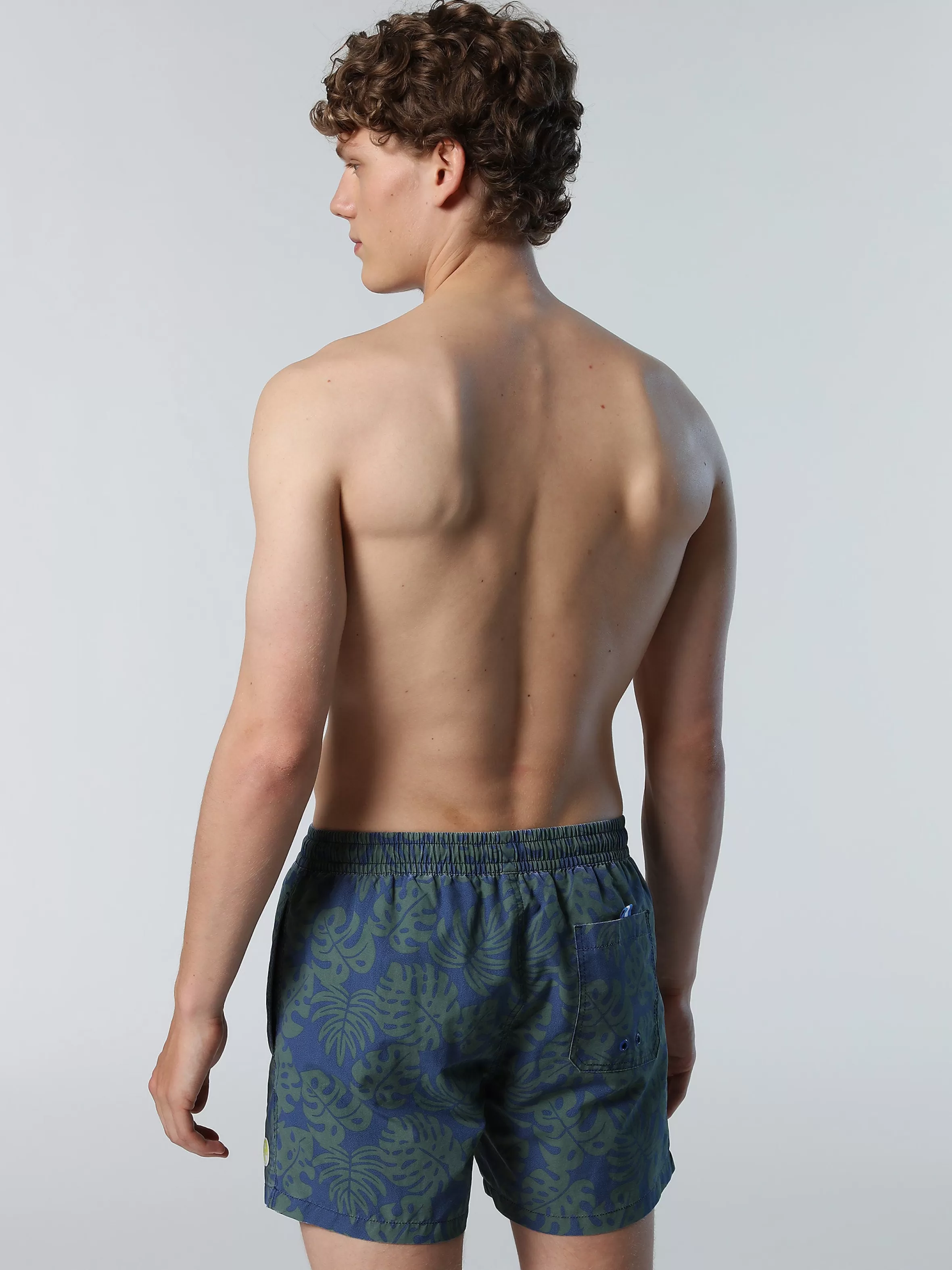 Uomo North Sails Boxer Mare Con Motivo Tropical