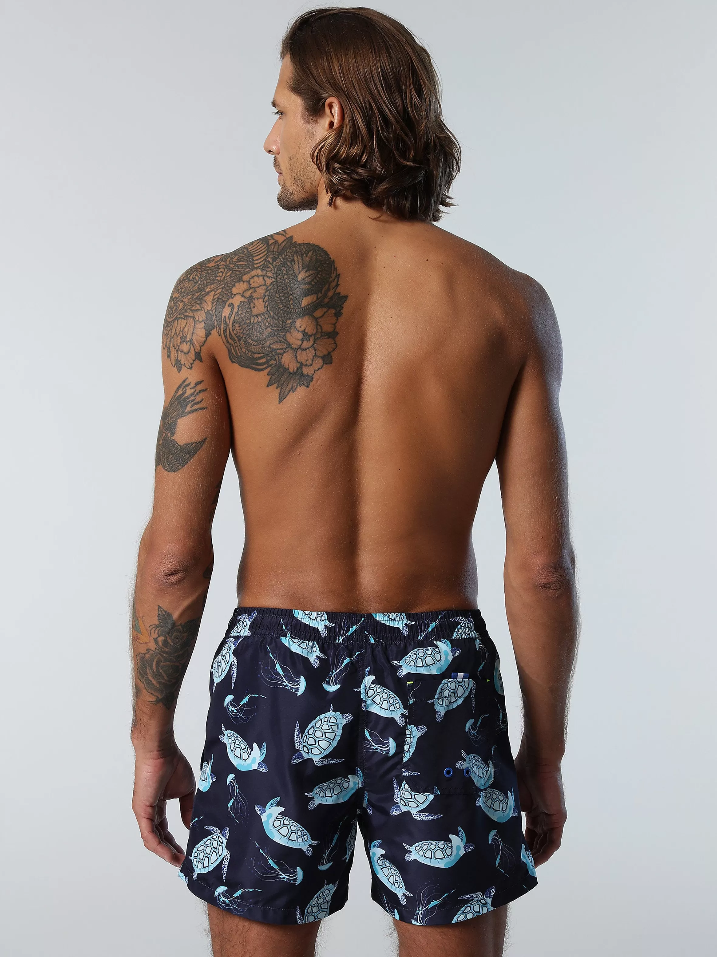 Uomo North Sails Boxer Mare Con Stampa Oceano