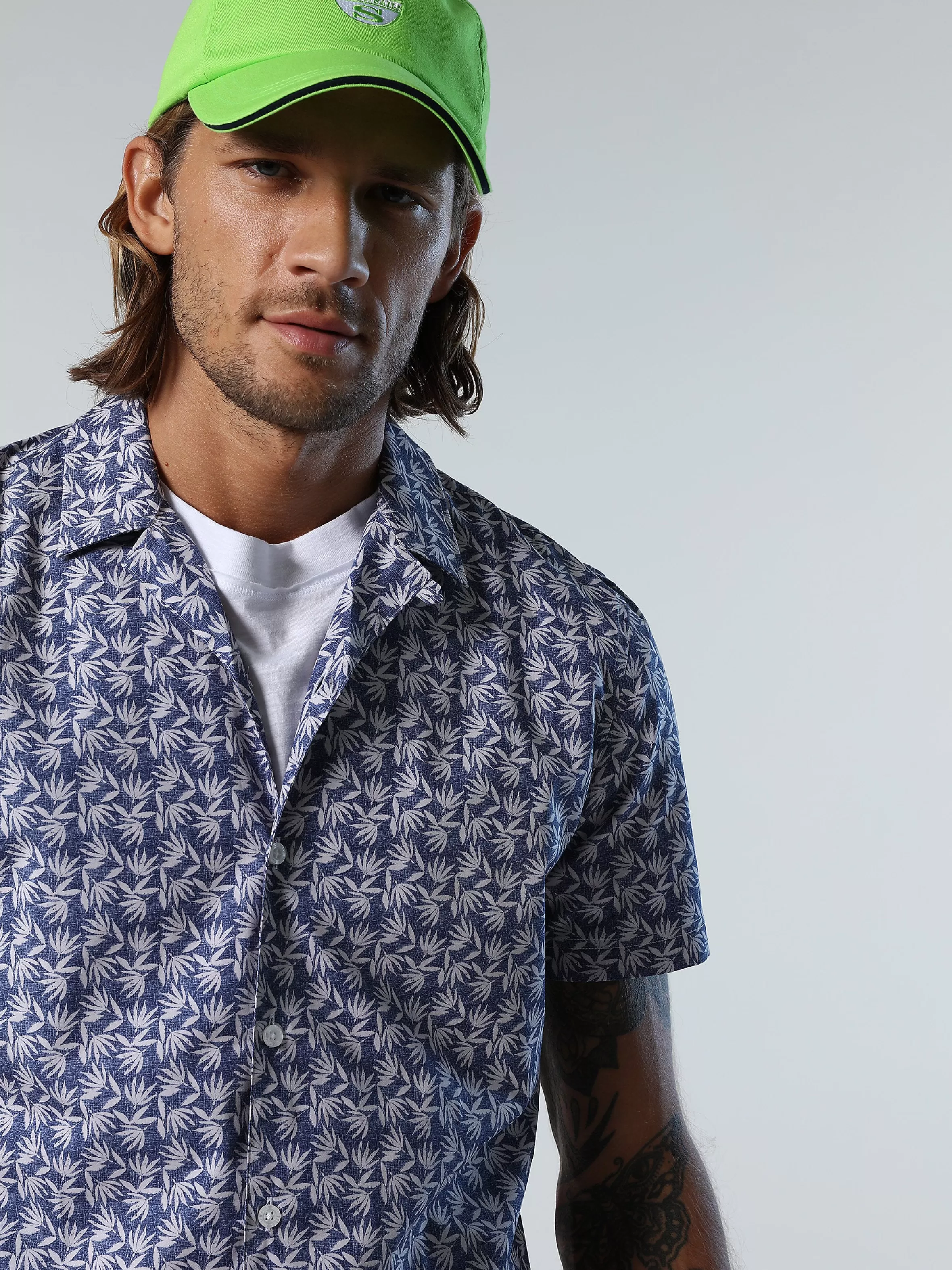 Uomo North Sails Camicia Con Stampa Tropicale