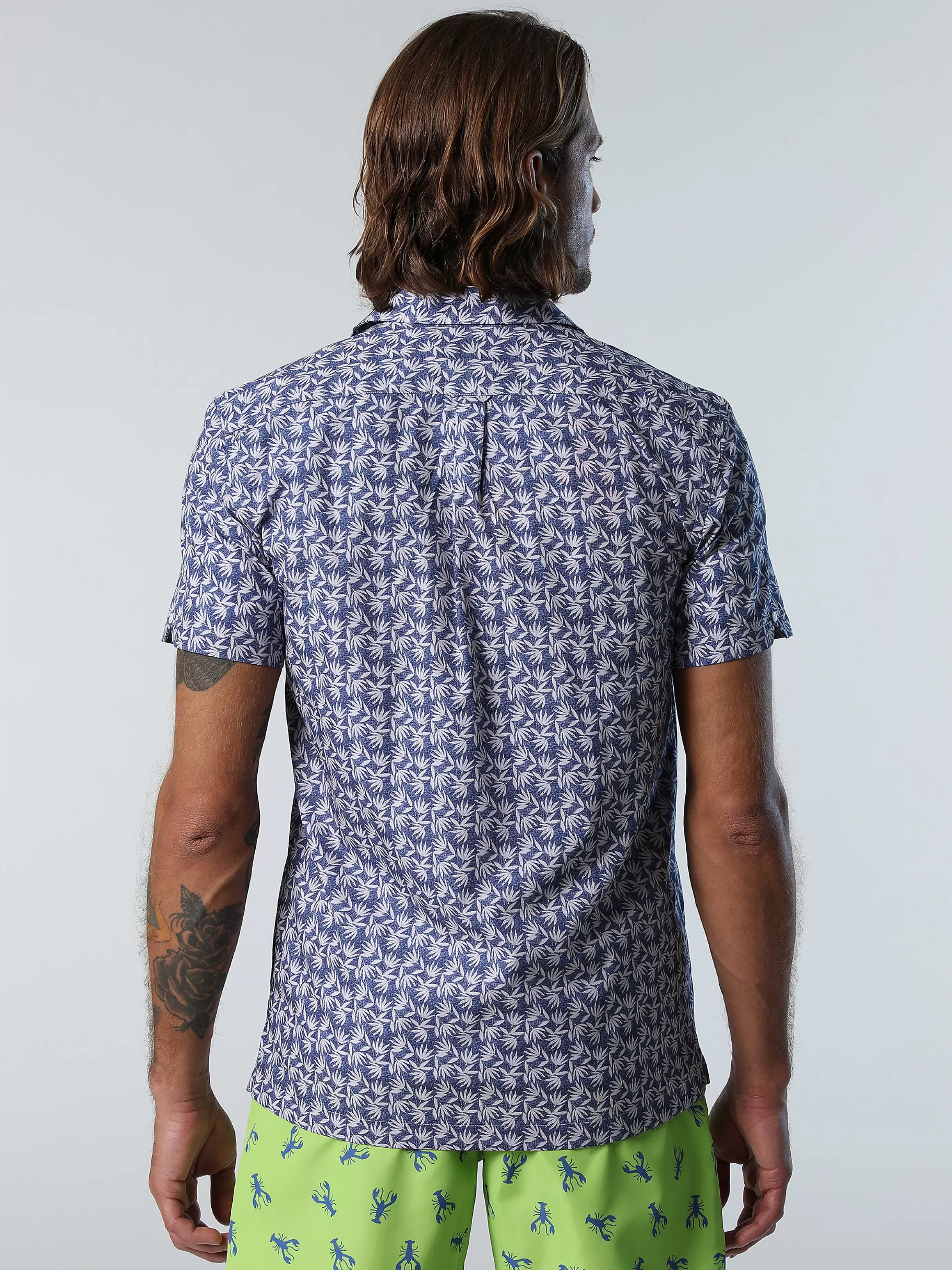 Uomo North Sails Camicia Con Stampa Tropicale