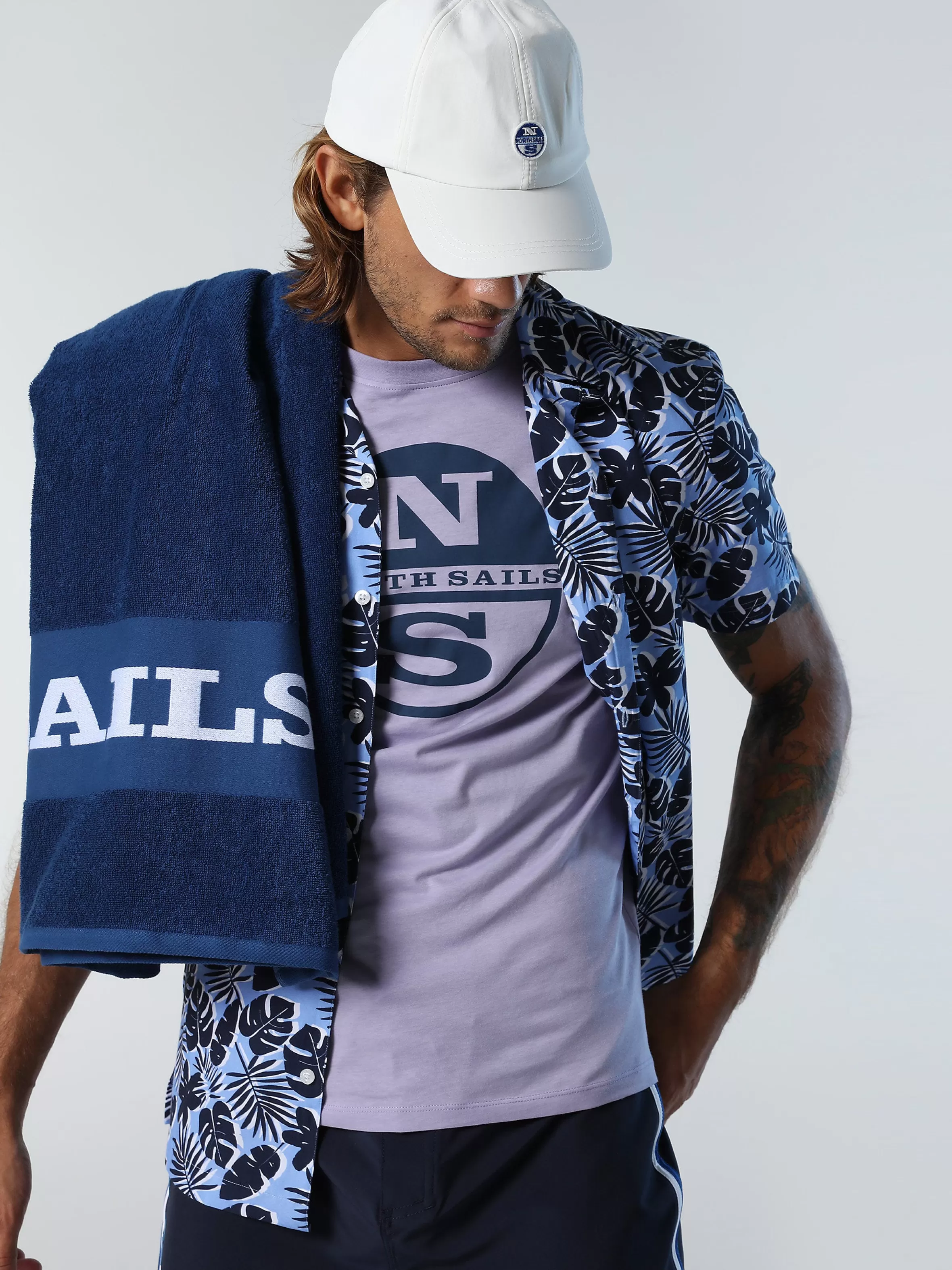 Uomo North Sails Camicia Con Stampa Tropicale