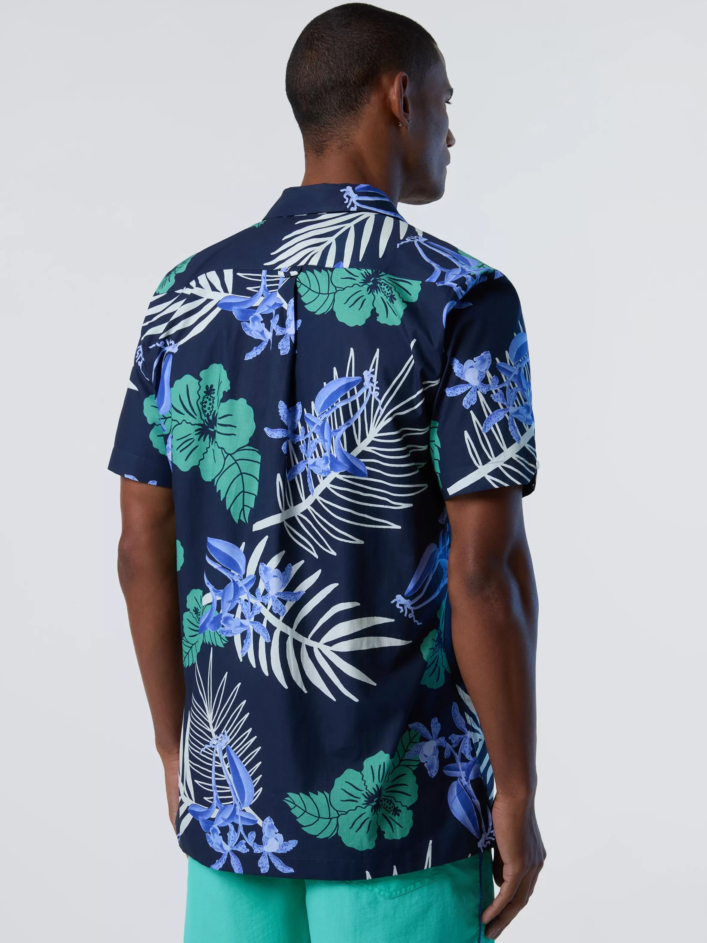 Uomo North Sails Camicia Con Stampa Tropicale