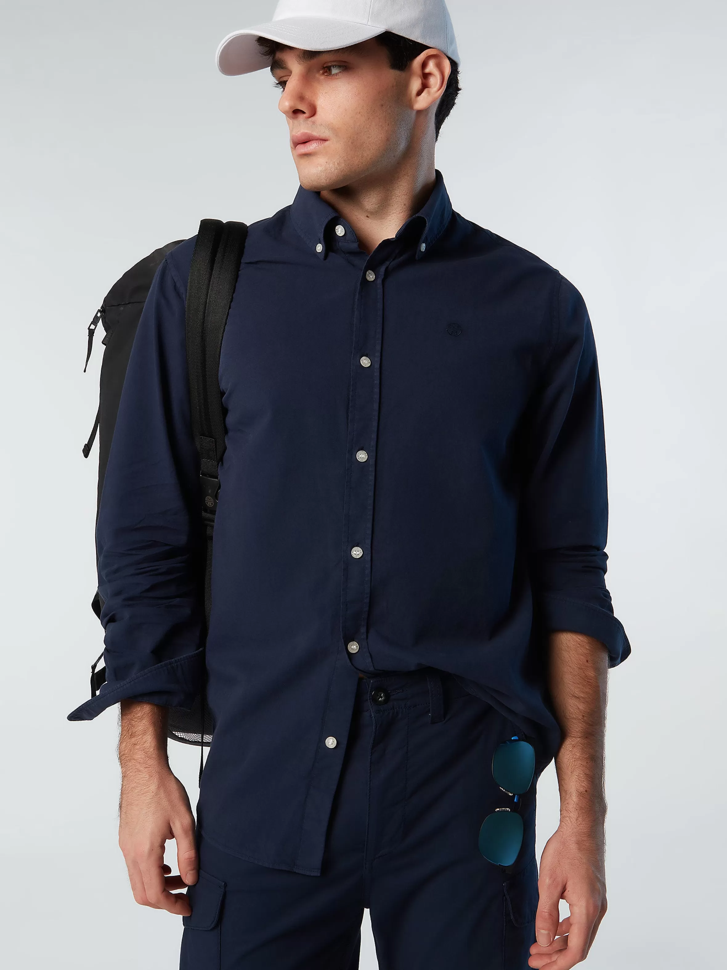 Uomo North Sails Camicia In Gabardina