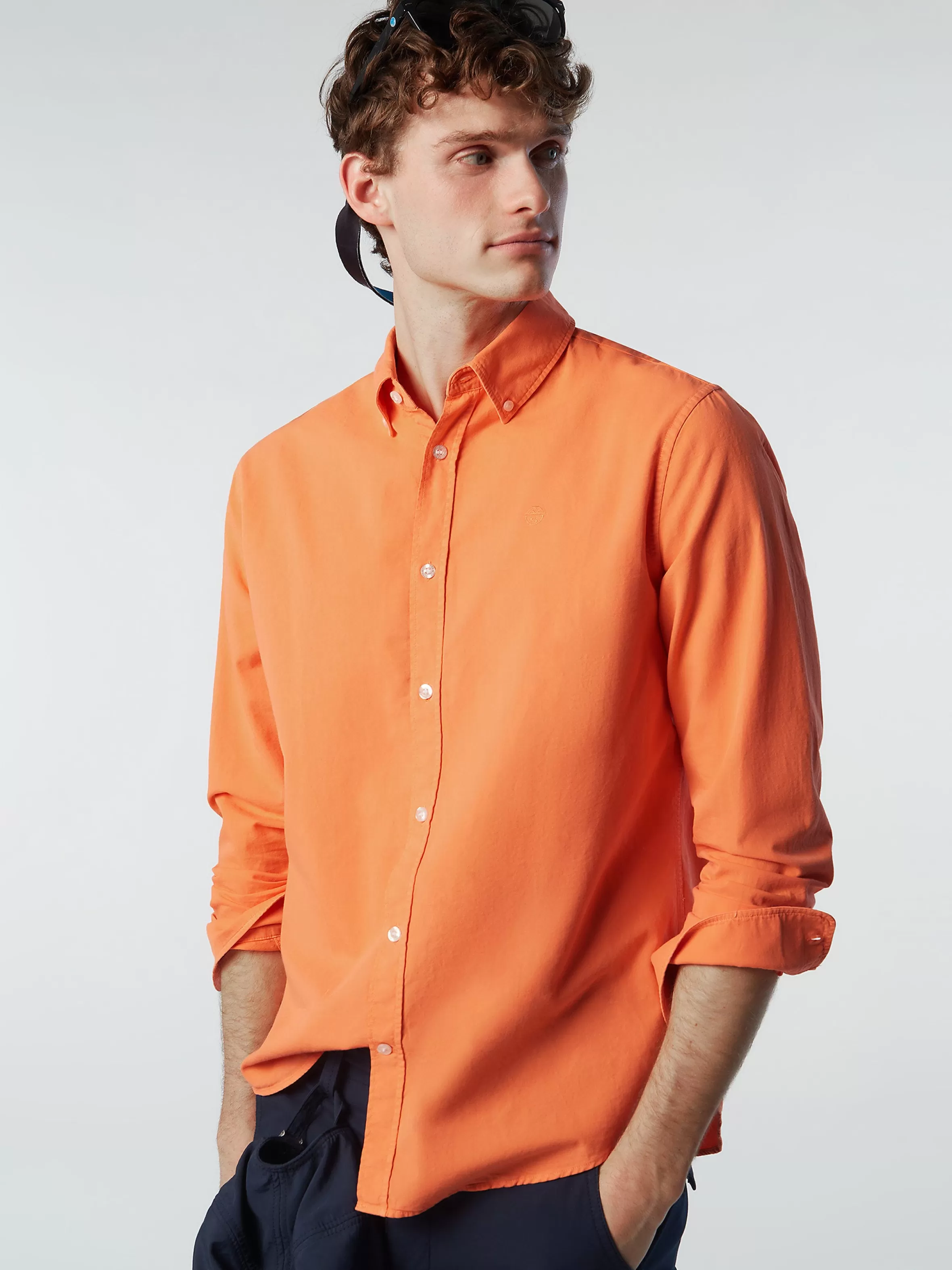 Uomo North Sails Camicia In Gabardina