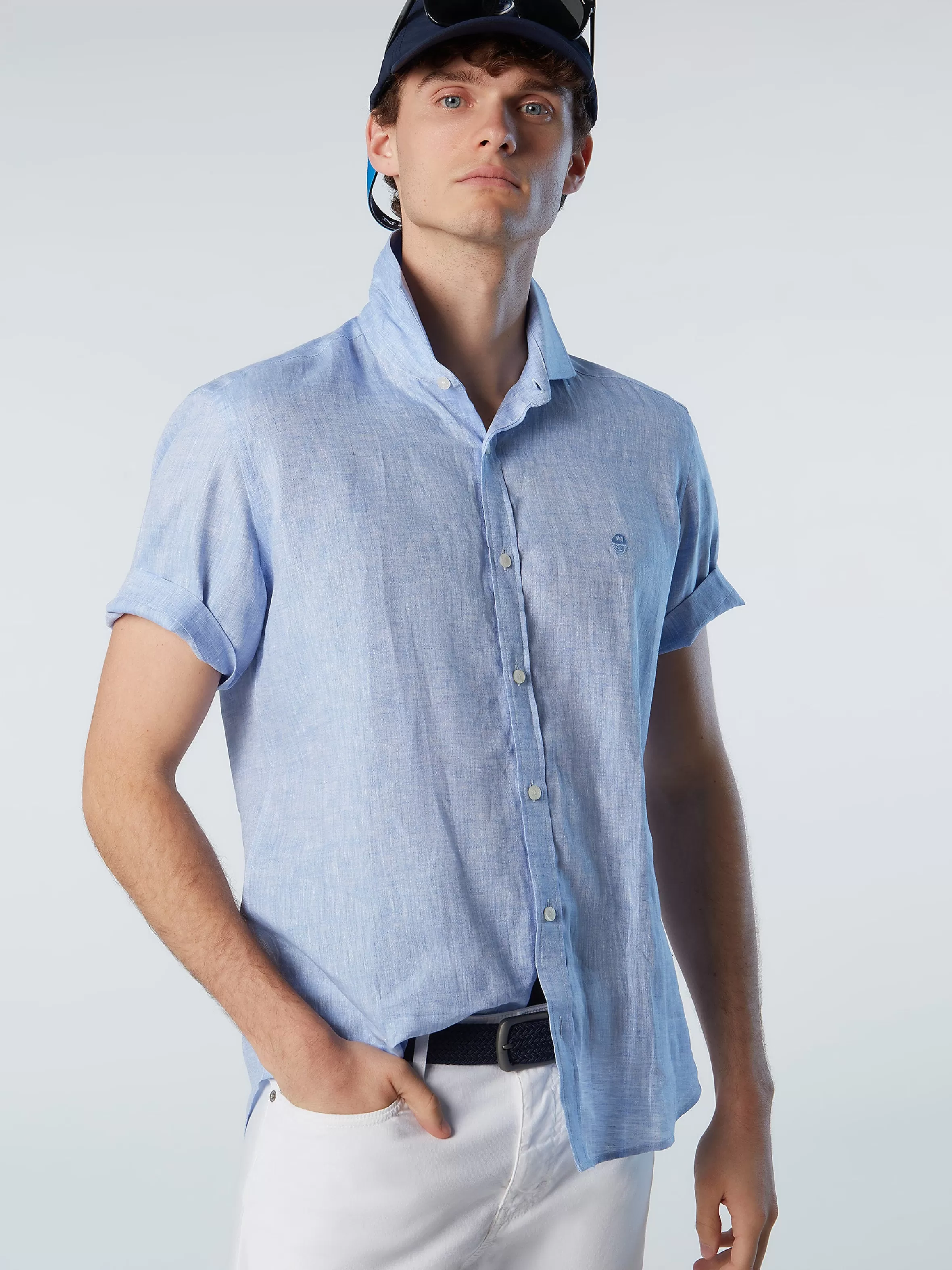 Uomo North Sails Camicia In Lino