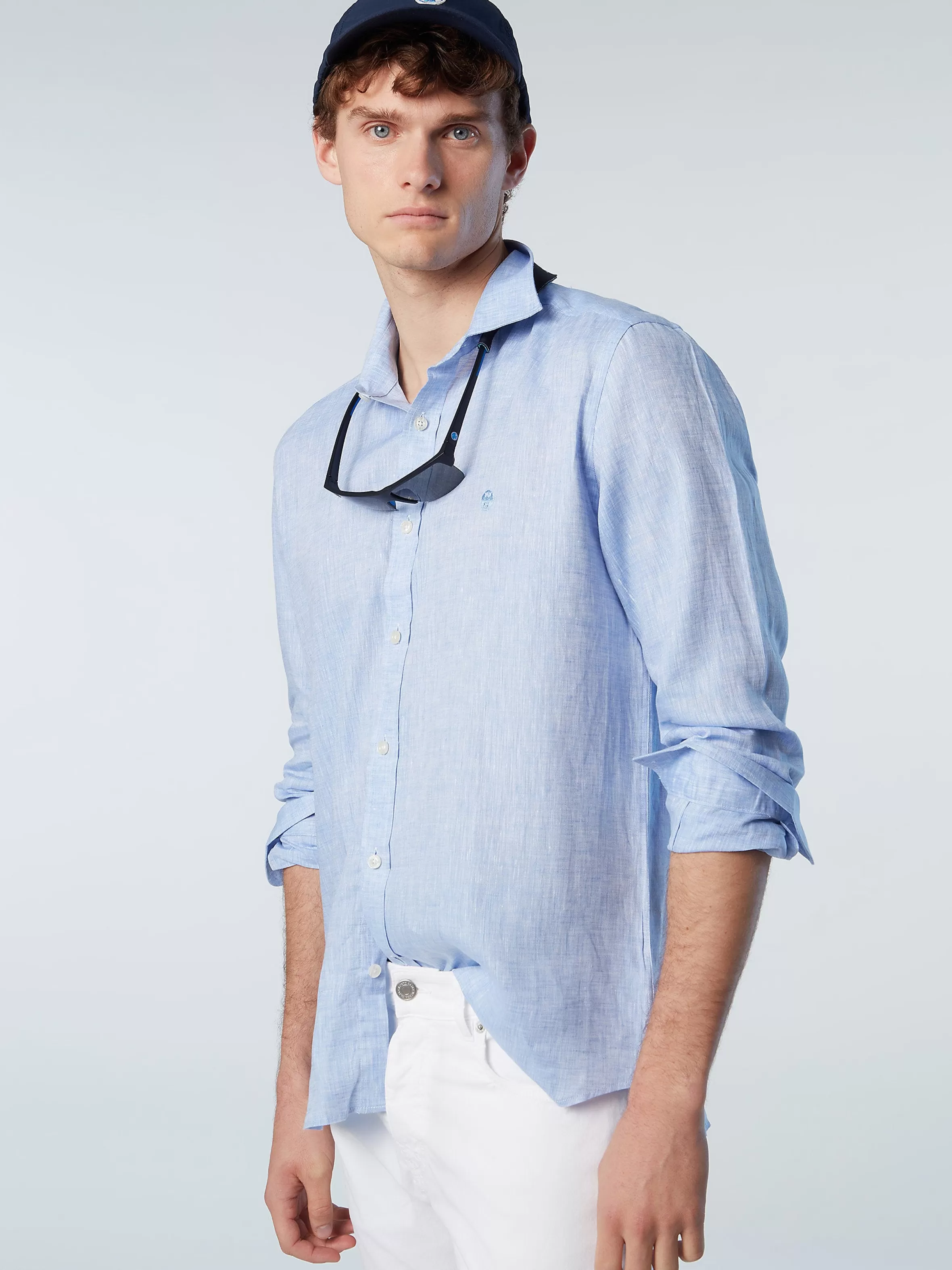 Uomo North Sails Camicia In Lino