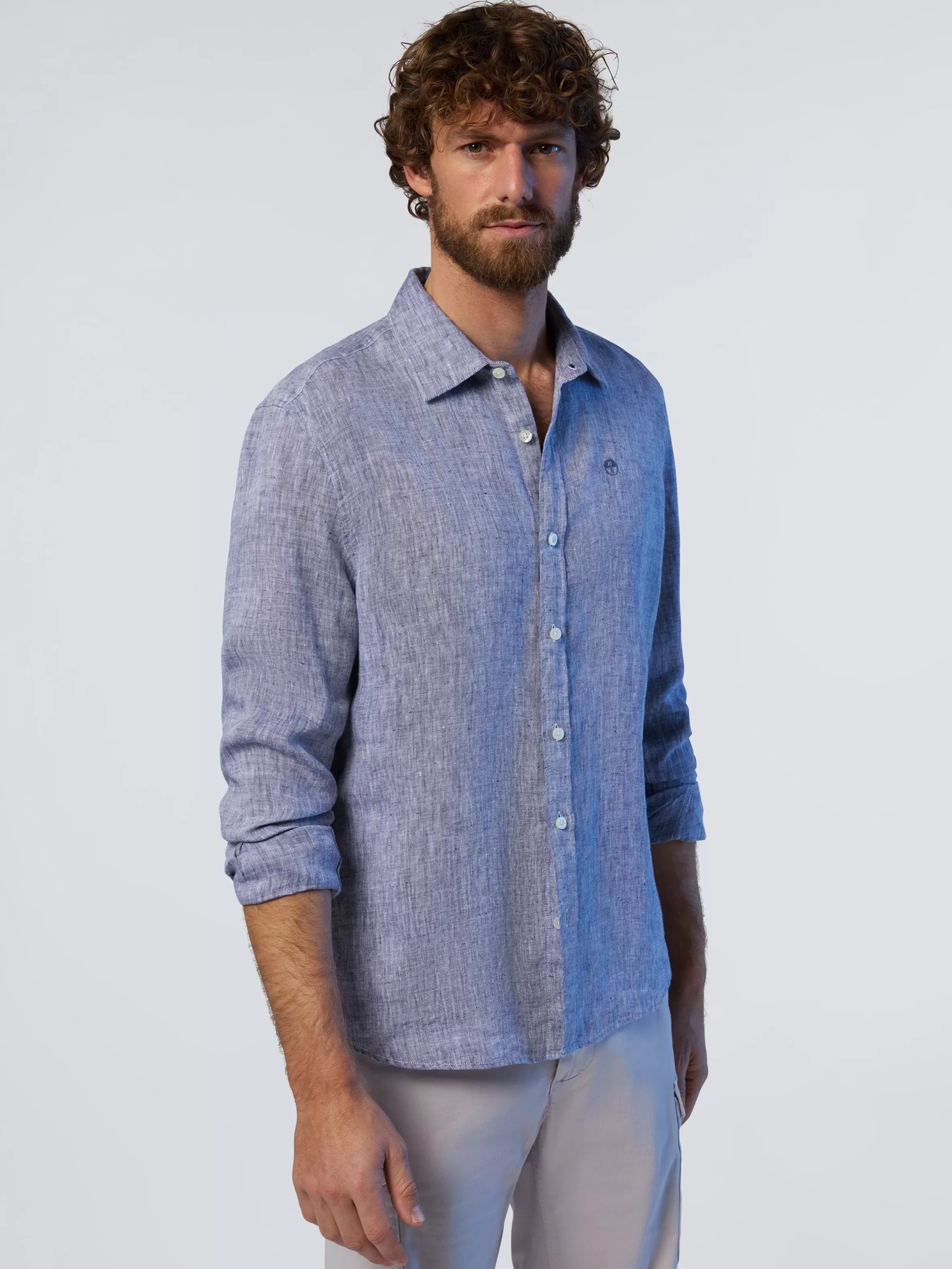 Uomo North Sails Camicia In Lino