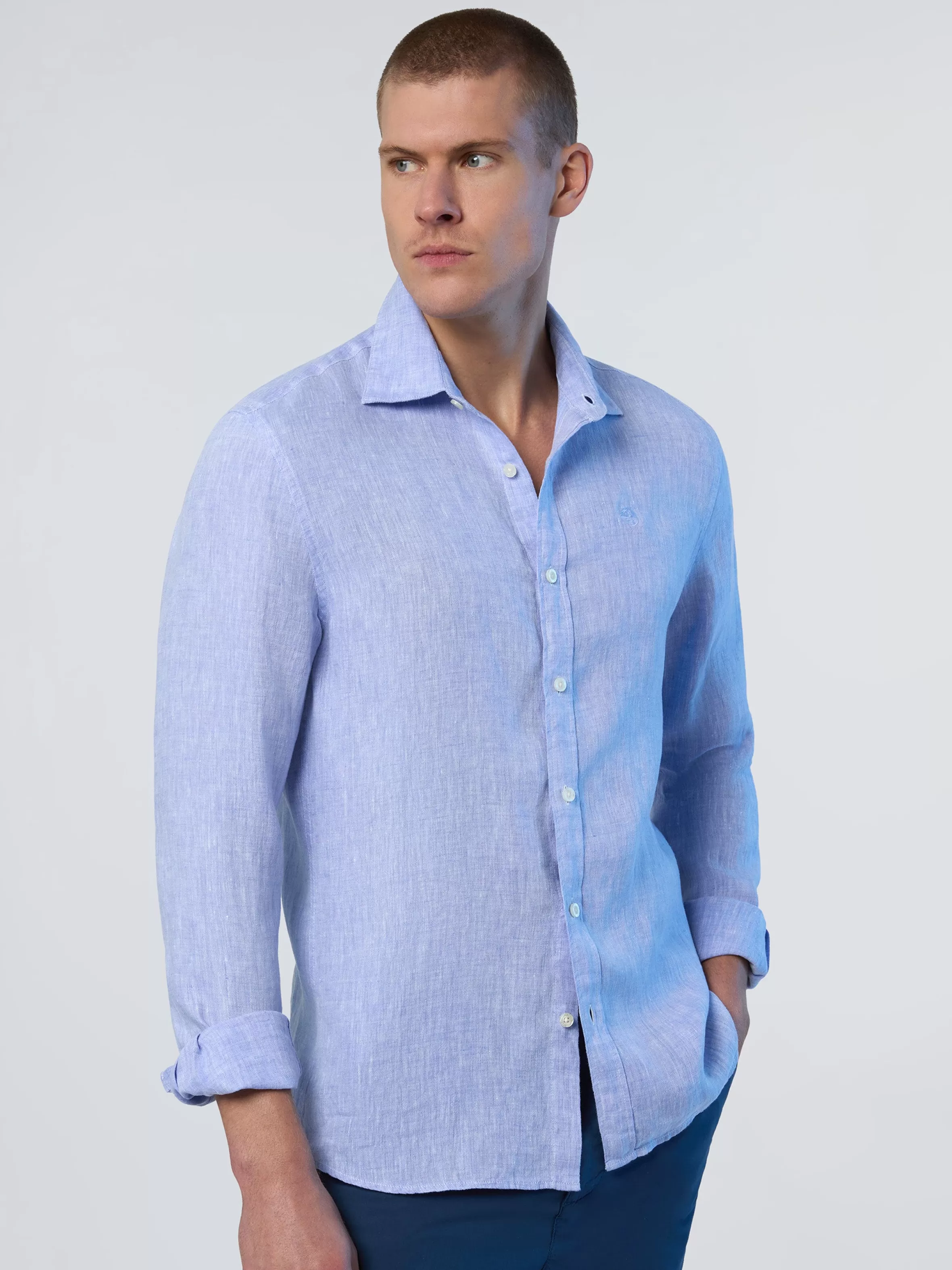 Uomo North Sails Camicia In Lino