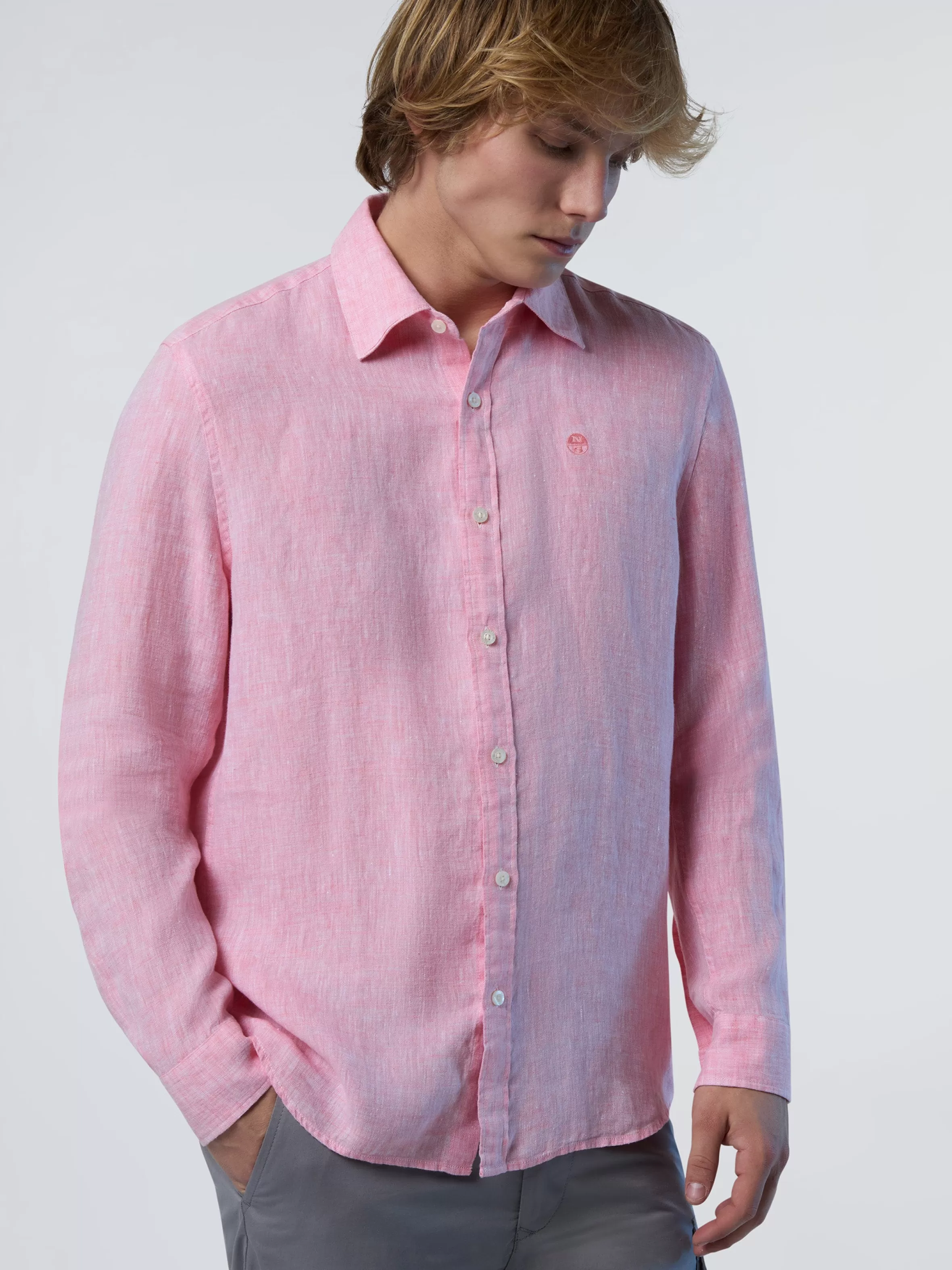 Uomo North Sails Camicia In Lino