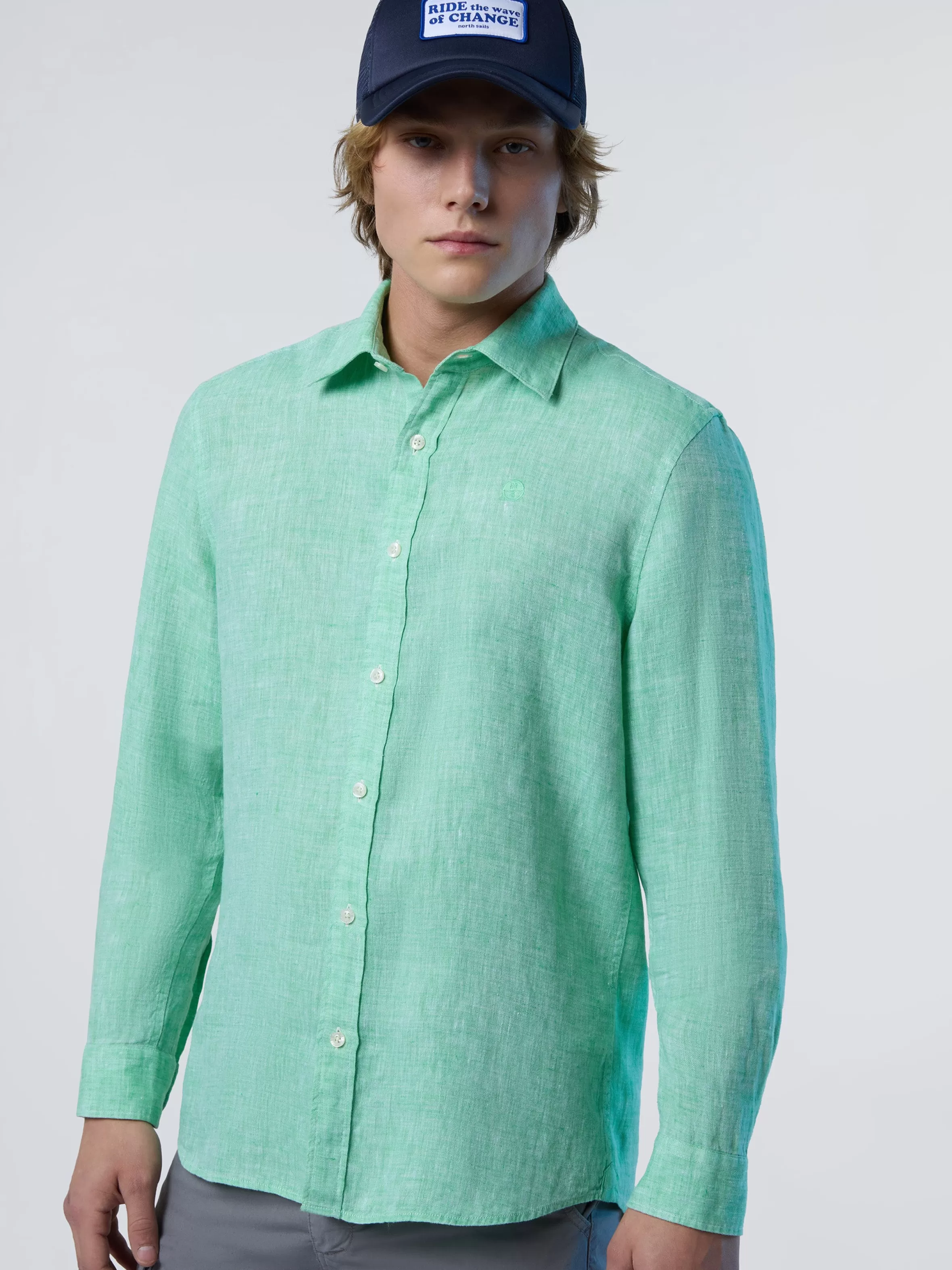 Uomo North Sails Camicia In Lino