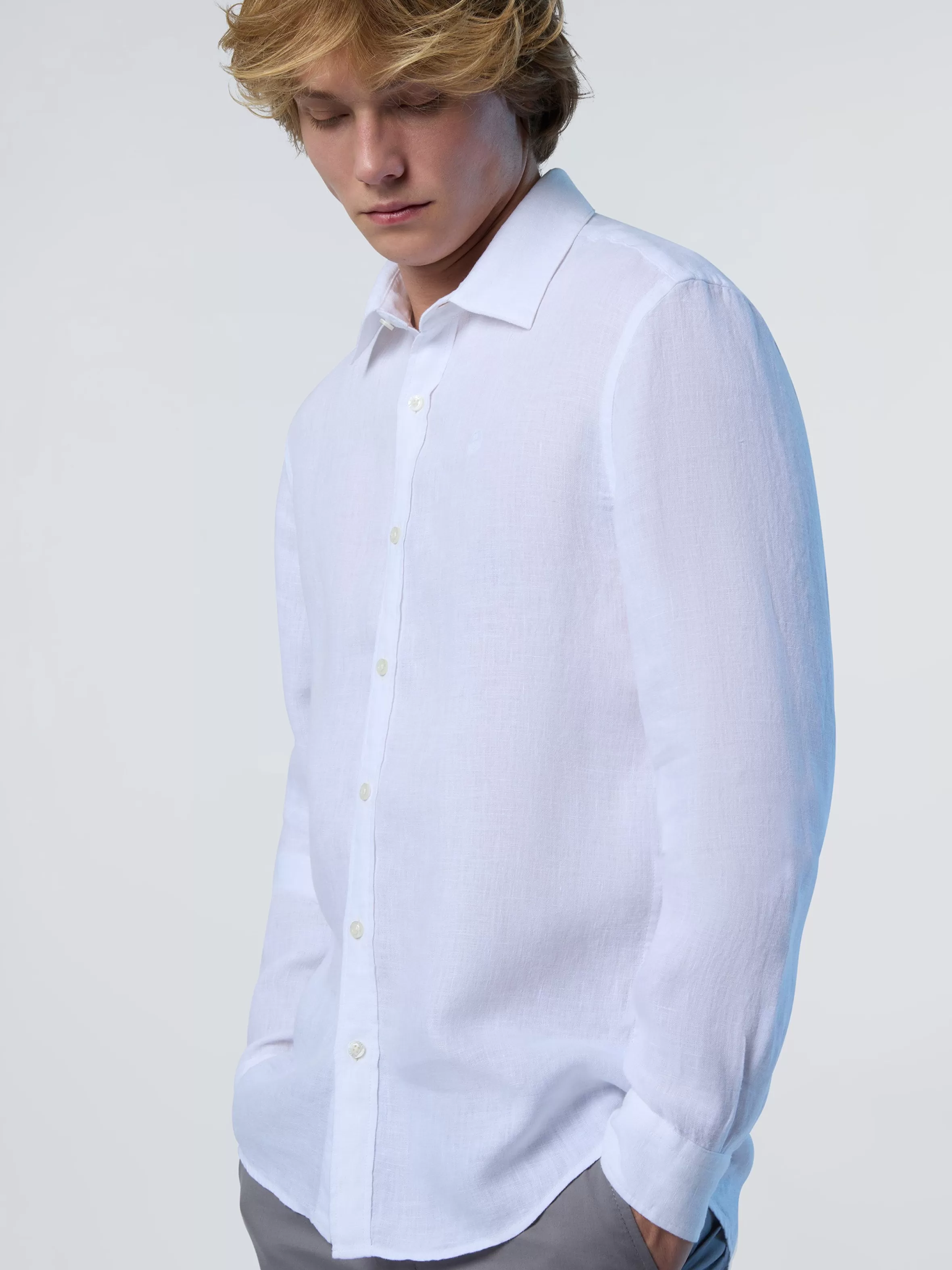 Uomo North Sails Camicia In Lino