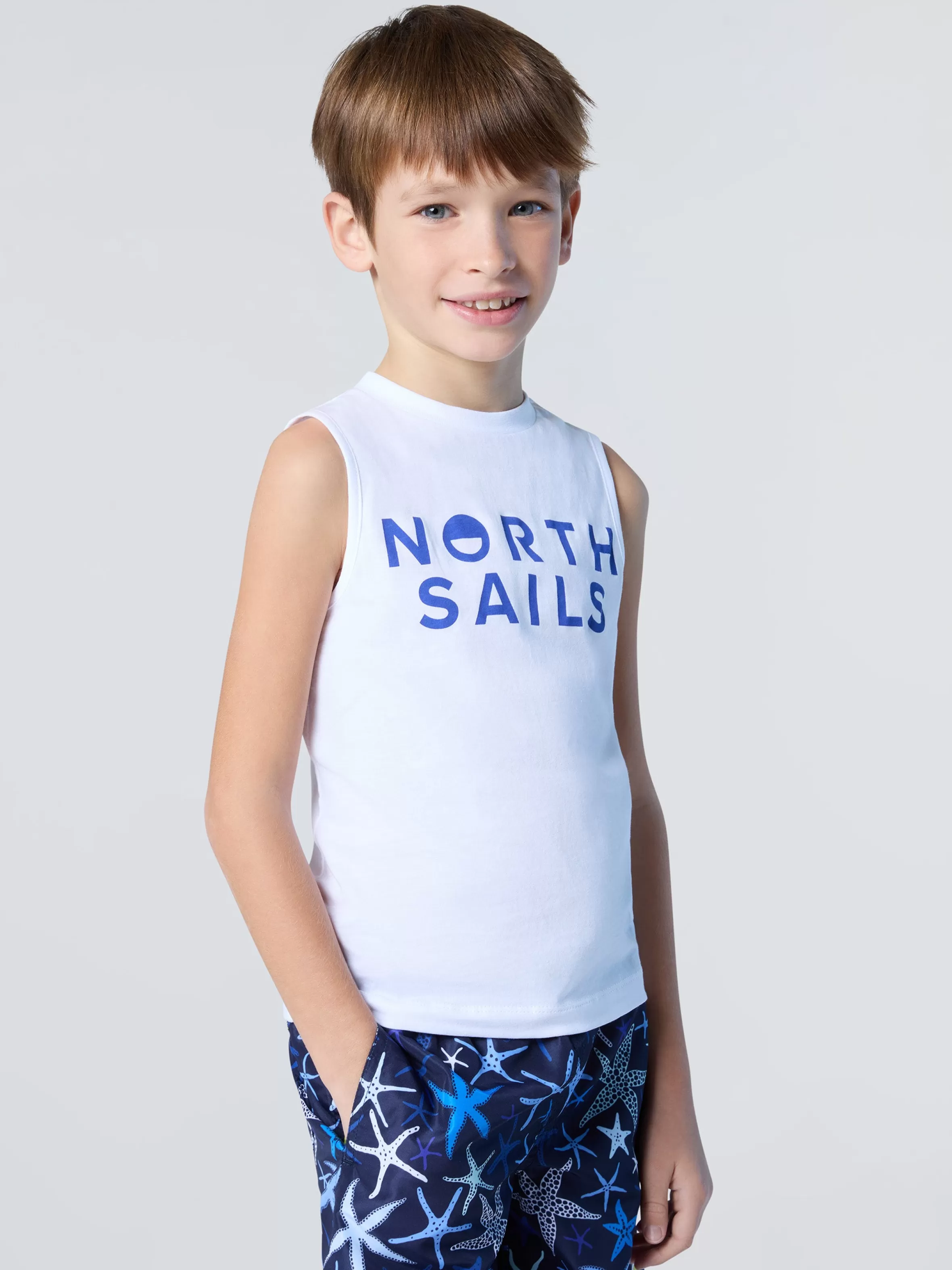 North Sails Canotta Con Logo Stampato