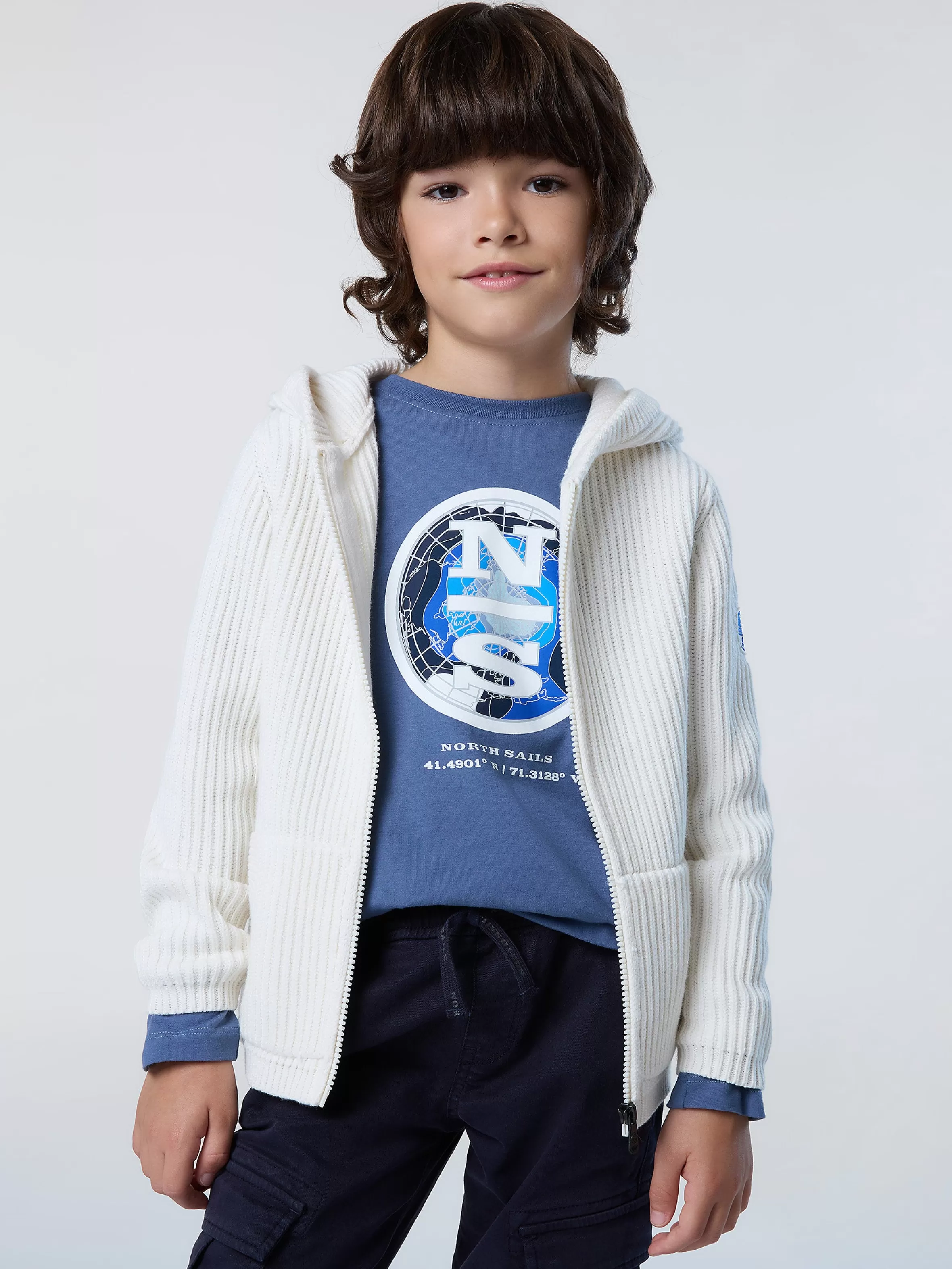 North Sails Cardigan Con Cappuccio E Zip