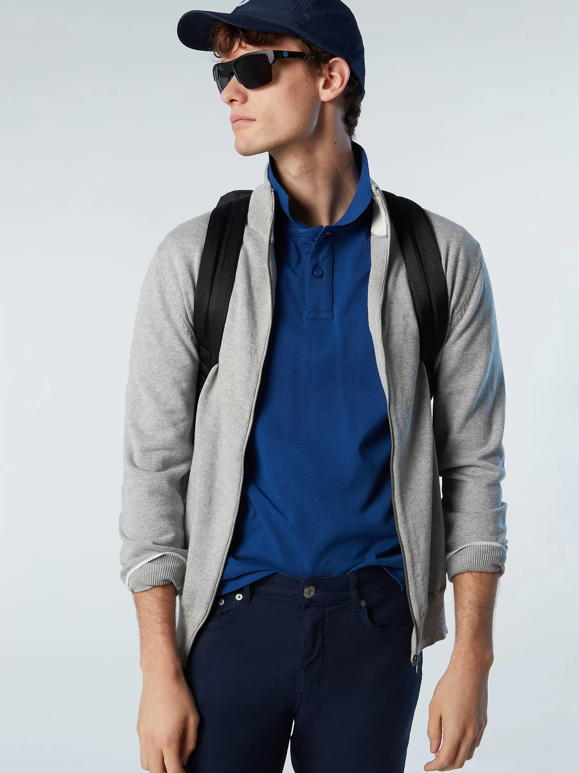 Uomo North Sails Cardigan Con Zip