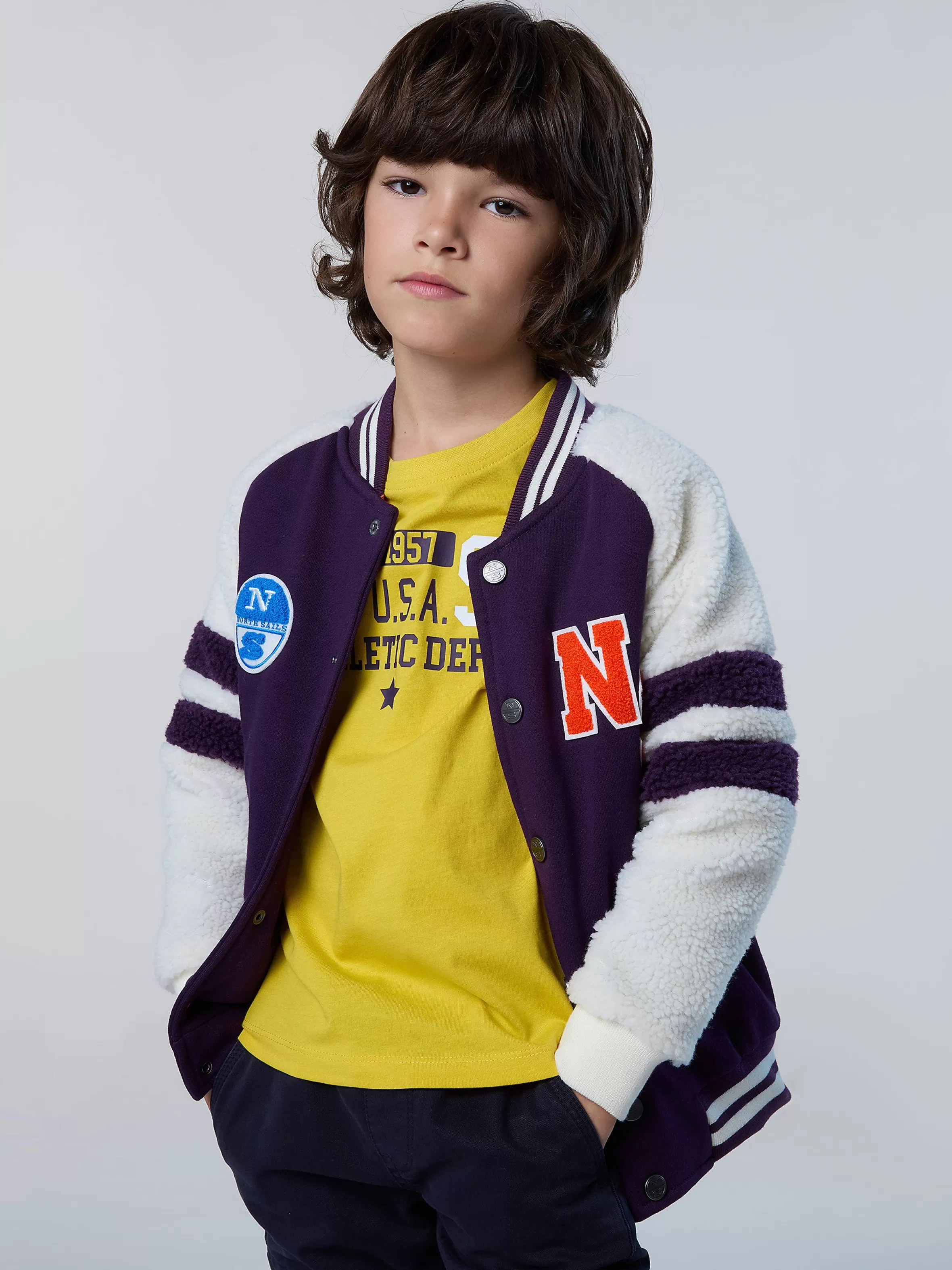 North Sails Felpa Bomber Stile College