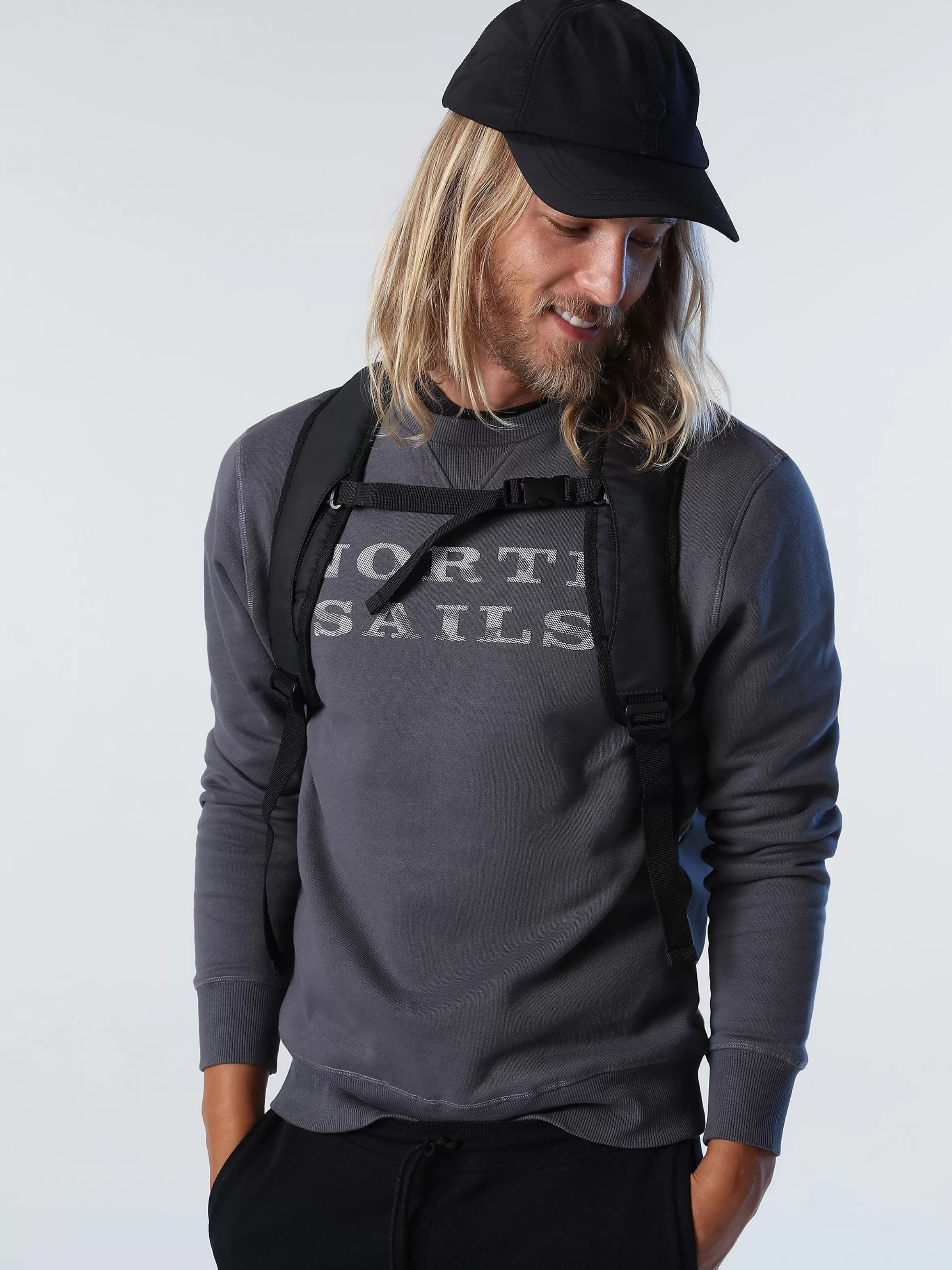 Uomo North Sails Felpa Con Stampa Lettering