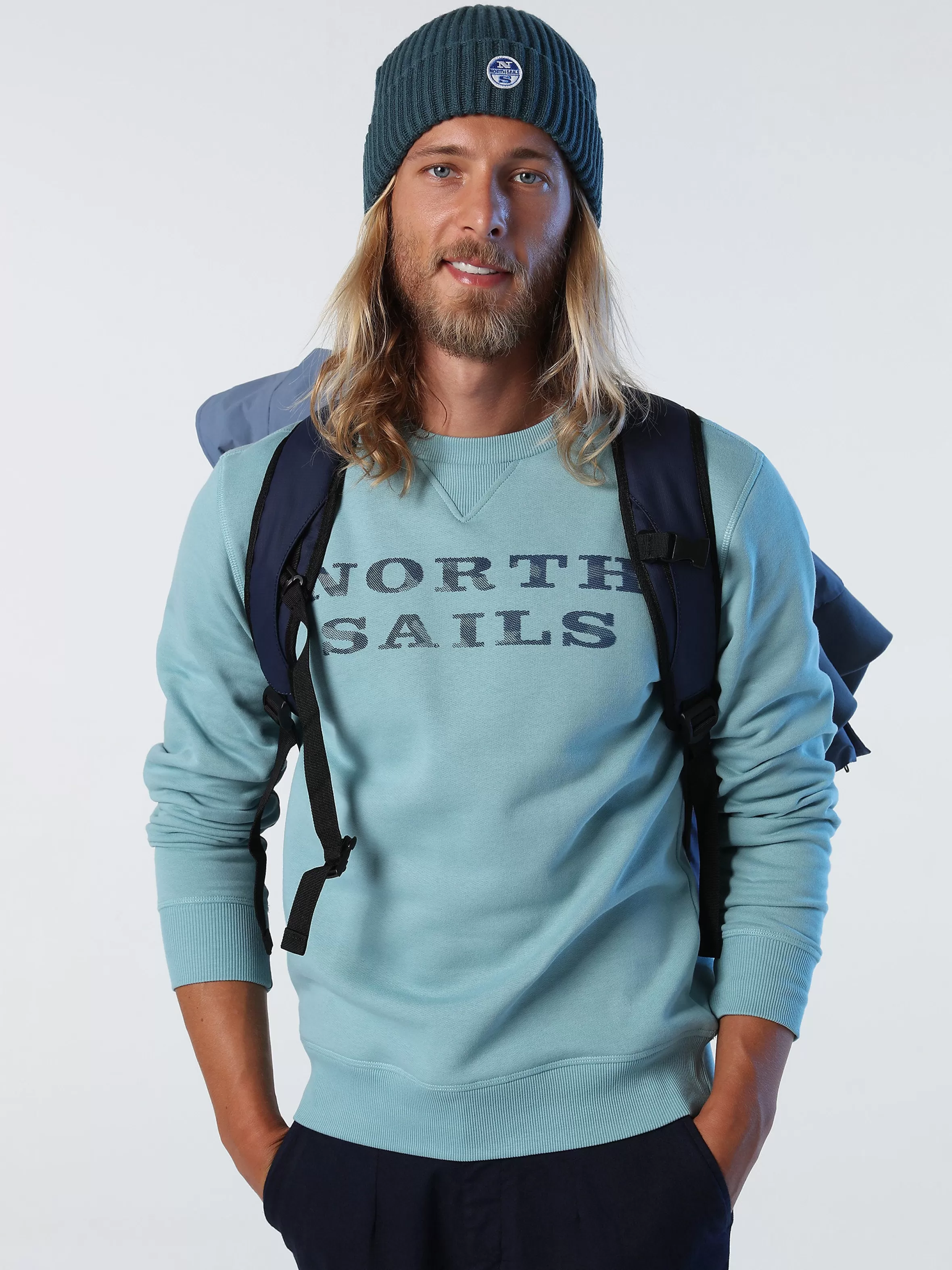 Uomo North Sails Felpa Con Stampa Lettering