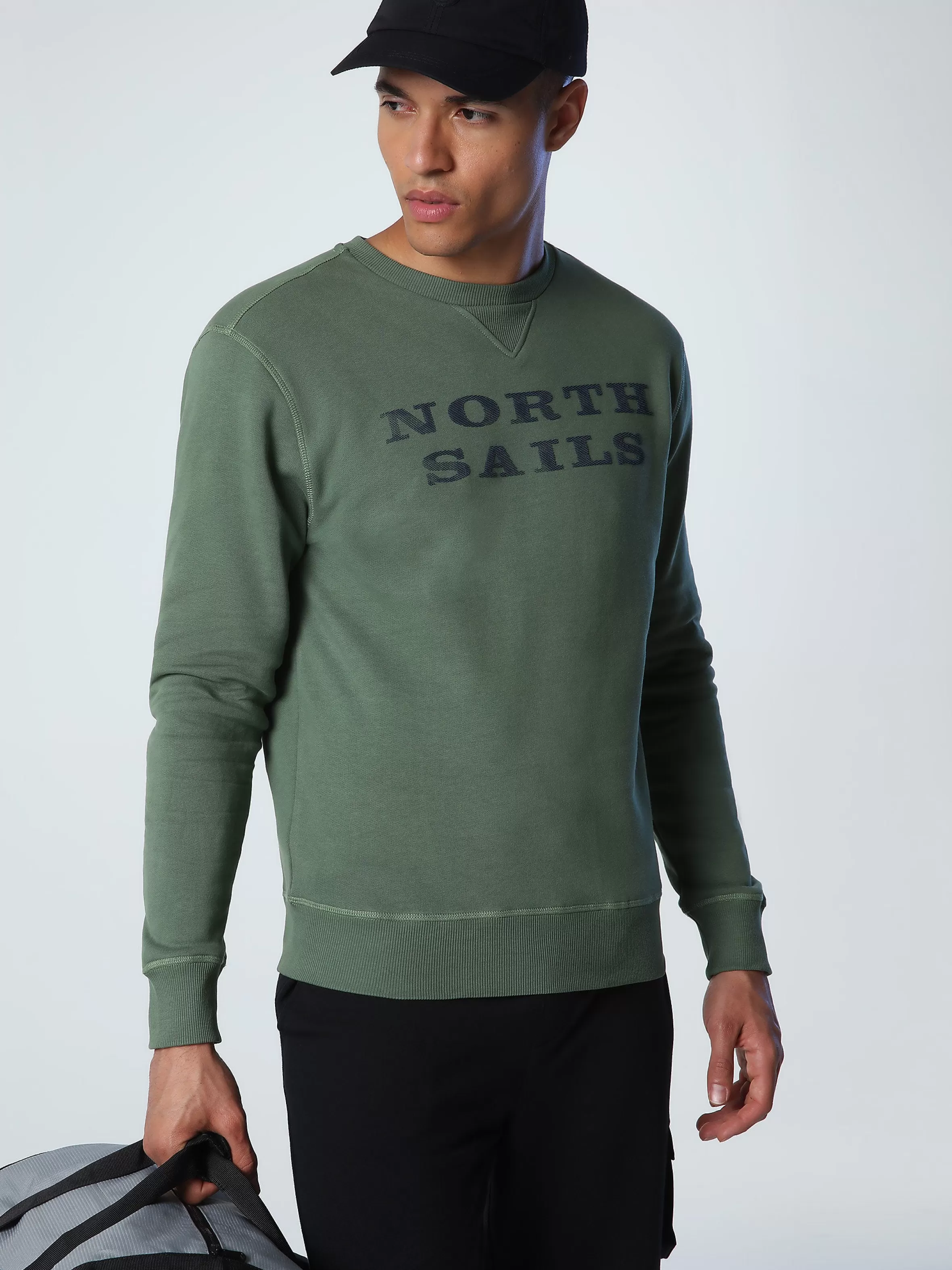 Uomo North Sails Felpa Con Stampa Lettering