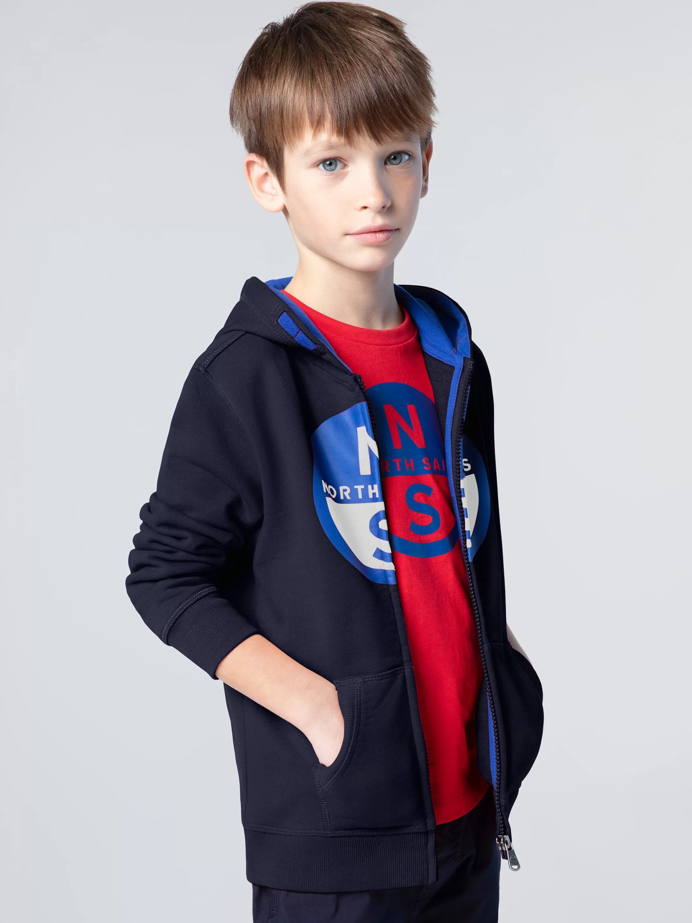 North Sails Felpa Hoodie Con Maxi Logo