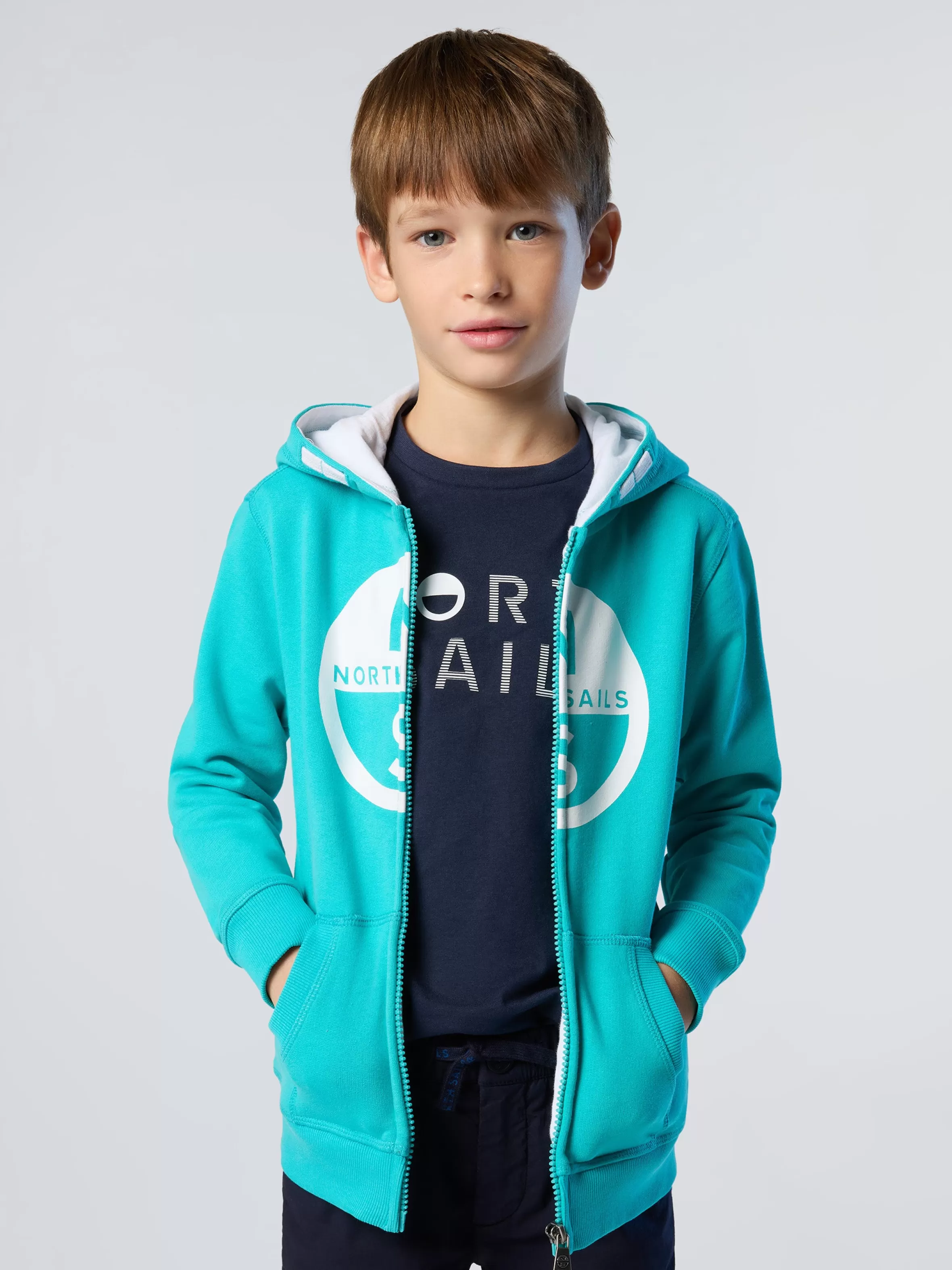 North Sails Felpa Hoodie Con Maxi Logo