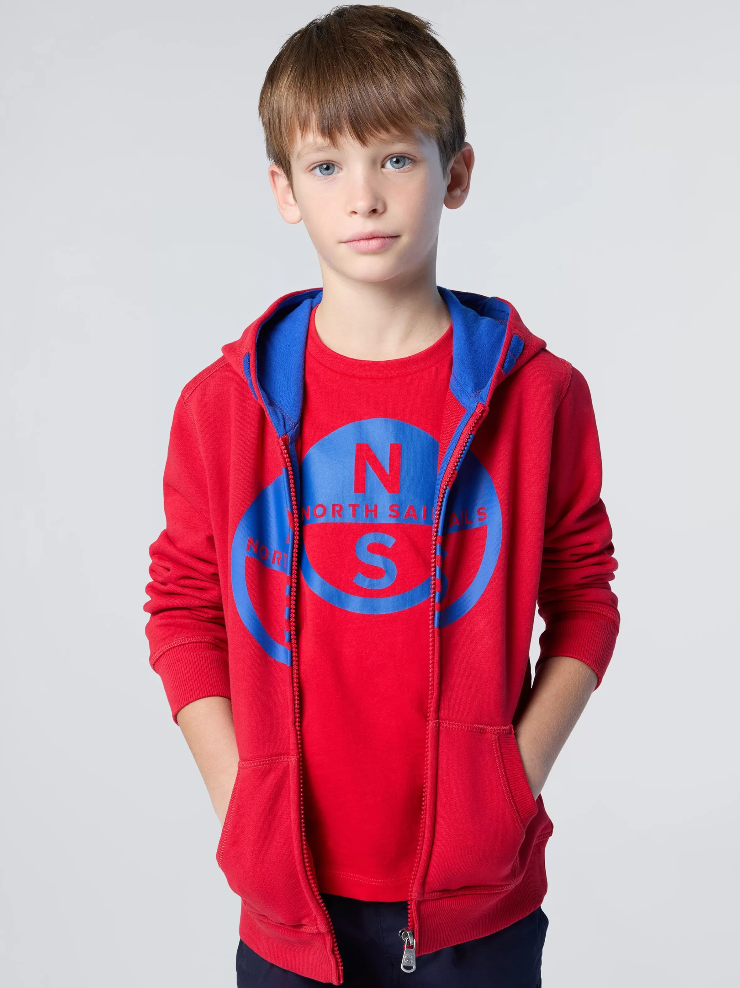 North Sails Felpa Hoodie Con Maxi Logo