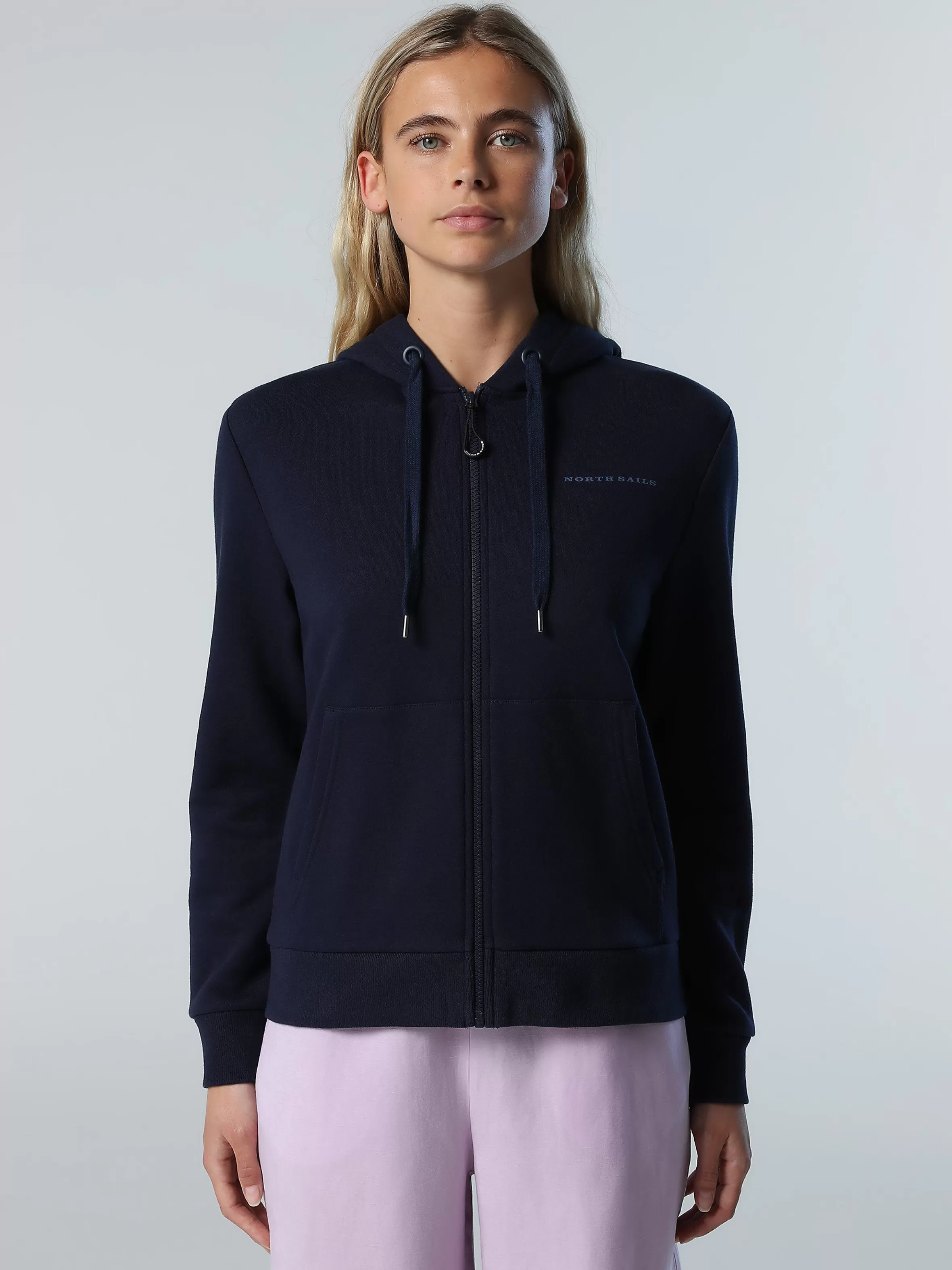 Donna North Sails Felpa Hoodie Con Stampa