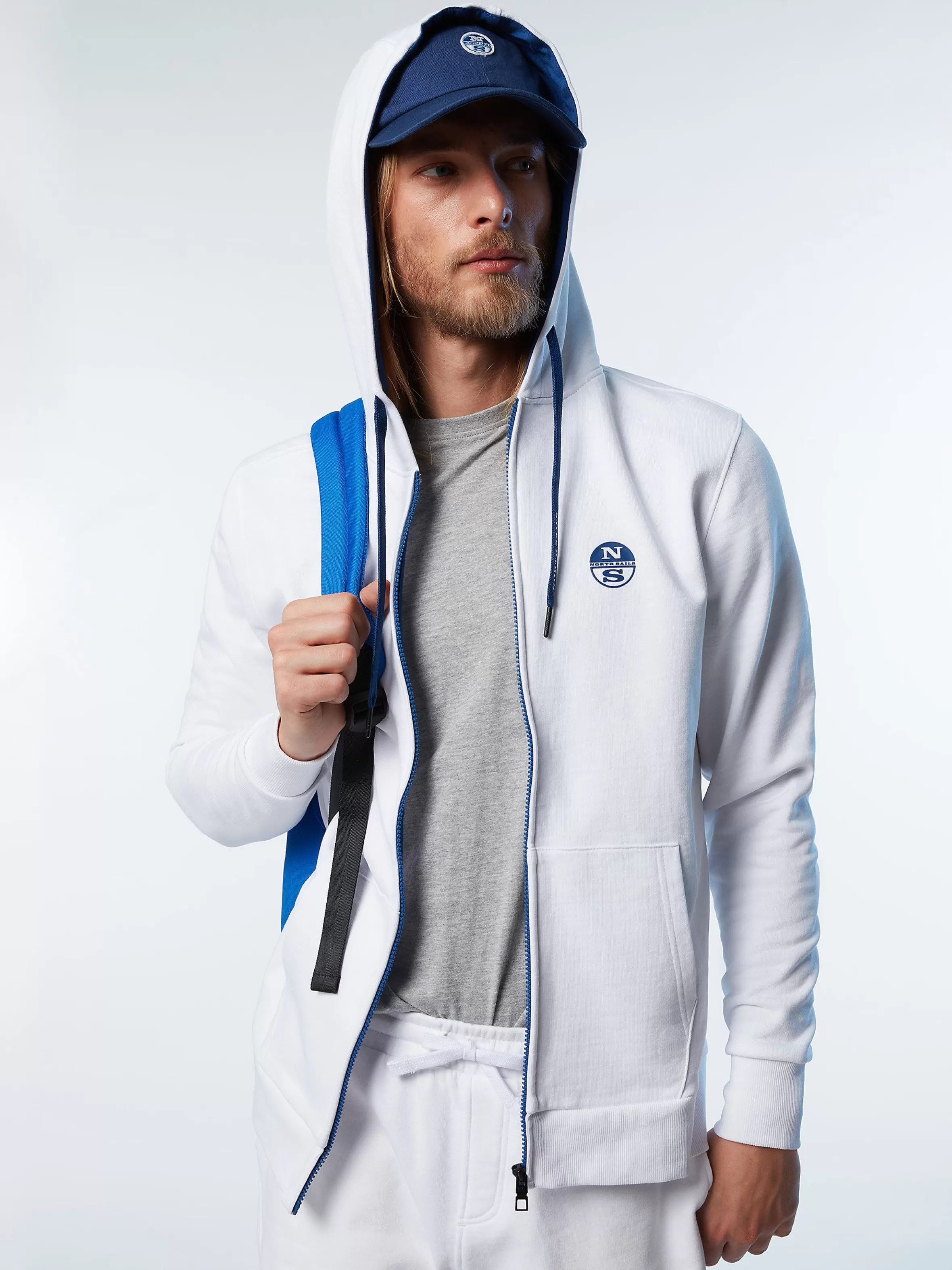 Uomo North Sails Felpa Hoodie Con Zip