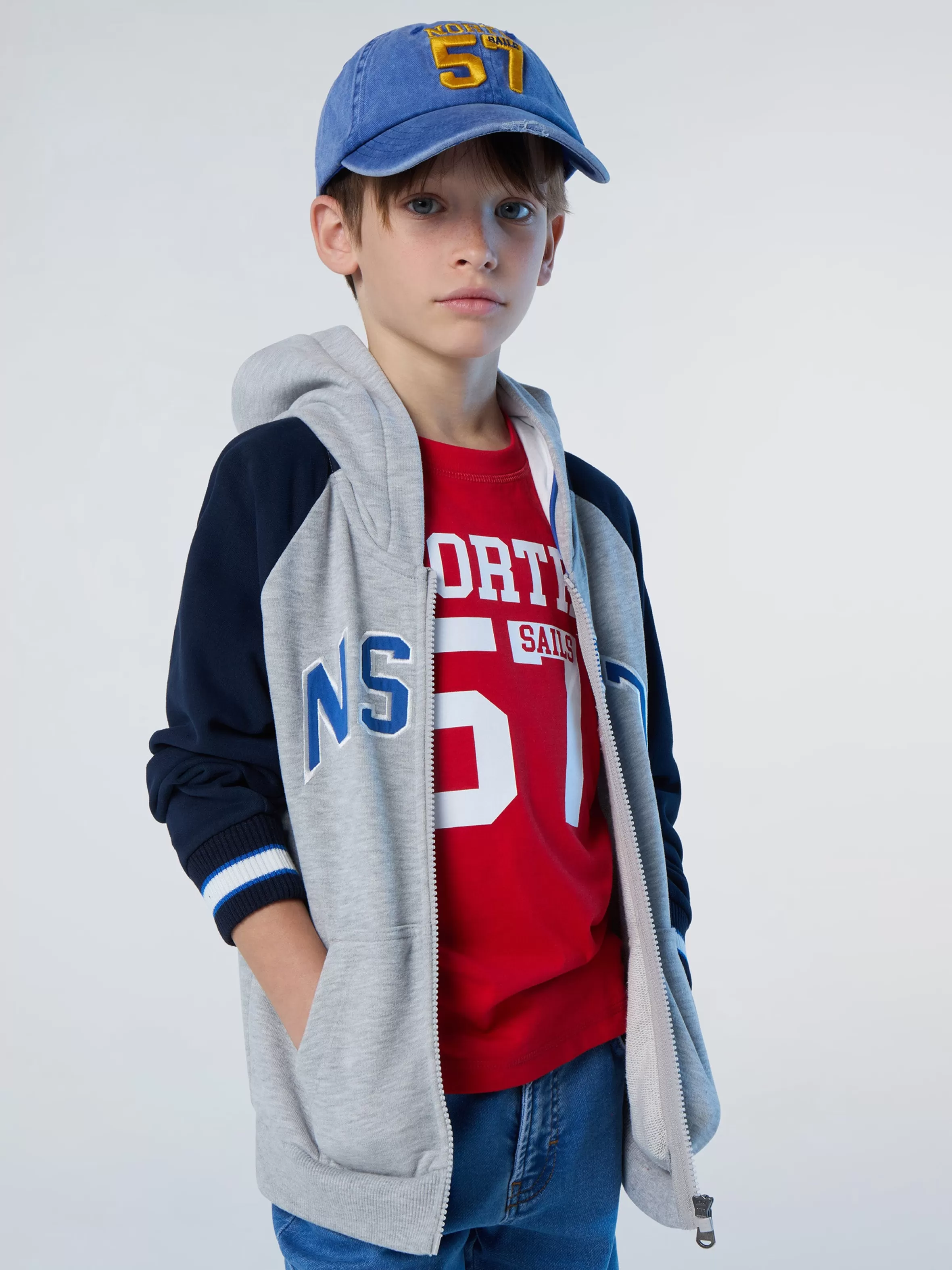 North Sails Felpa Varsity Con Zip