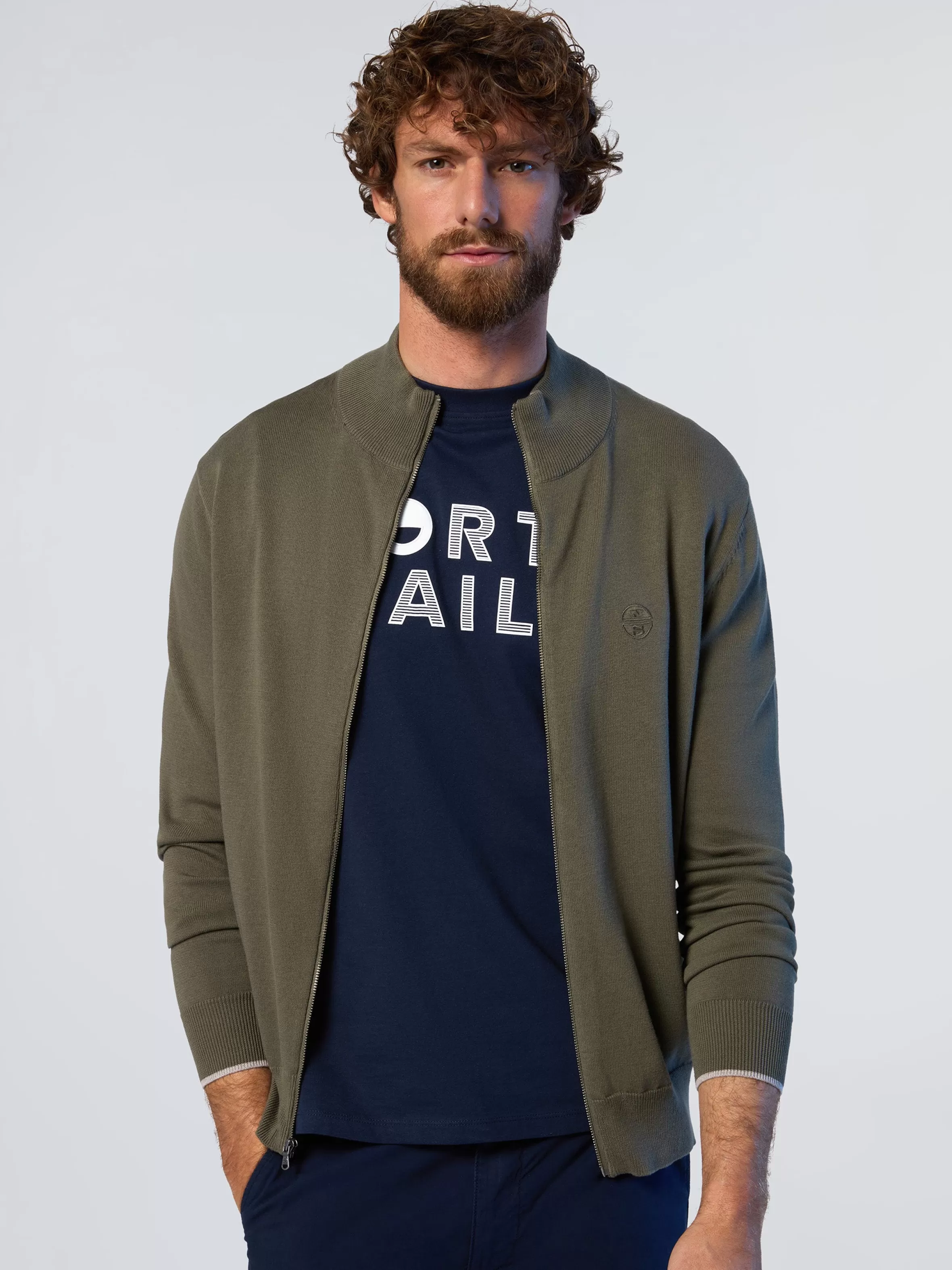 Uomo North Sails Maglione Collo Alto Con Zip