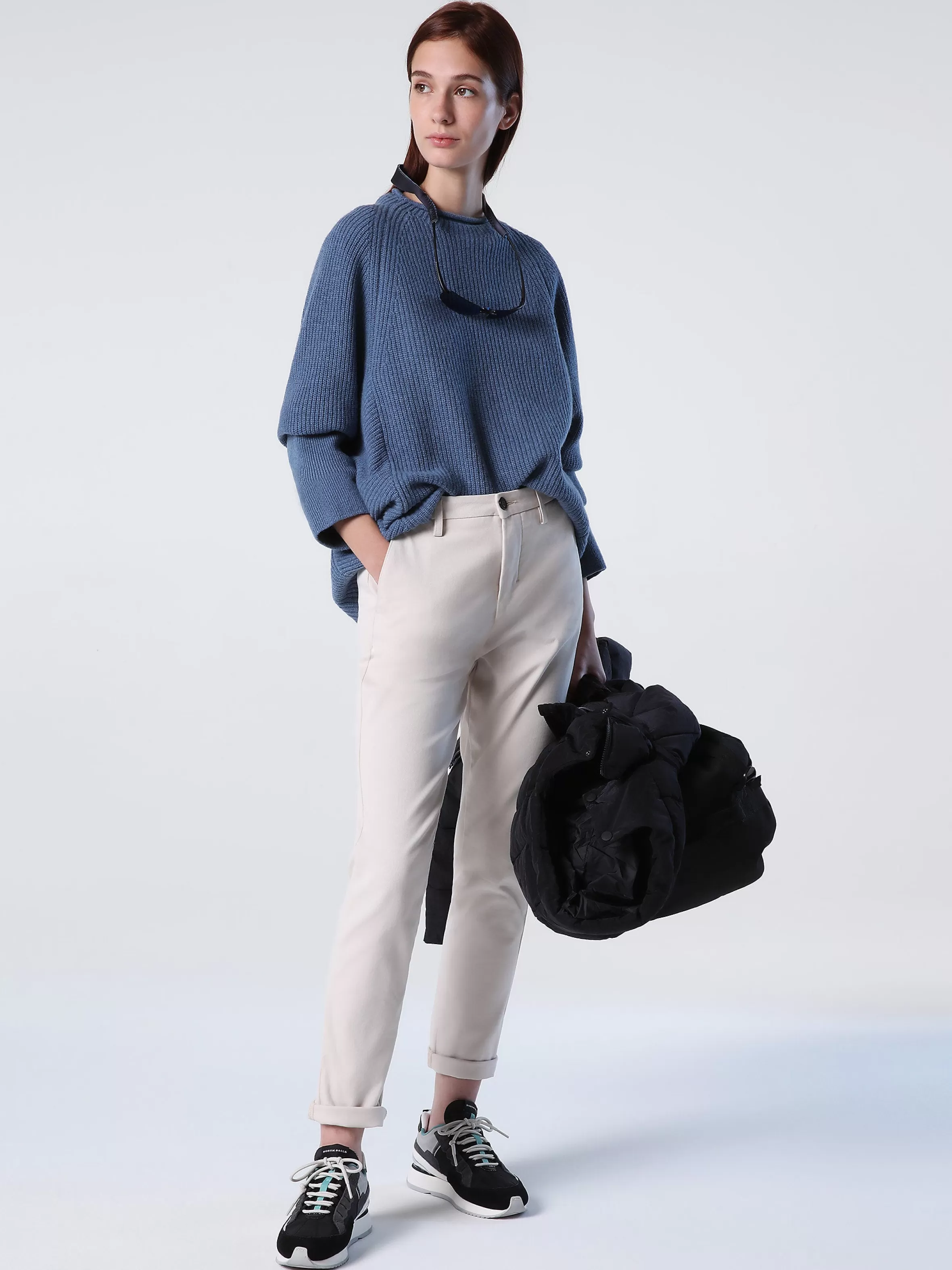 Donna North Sails Maglione Con Collo In Piedi