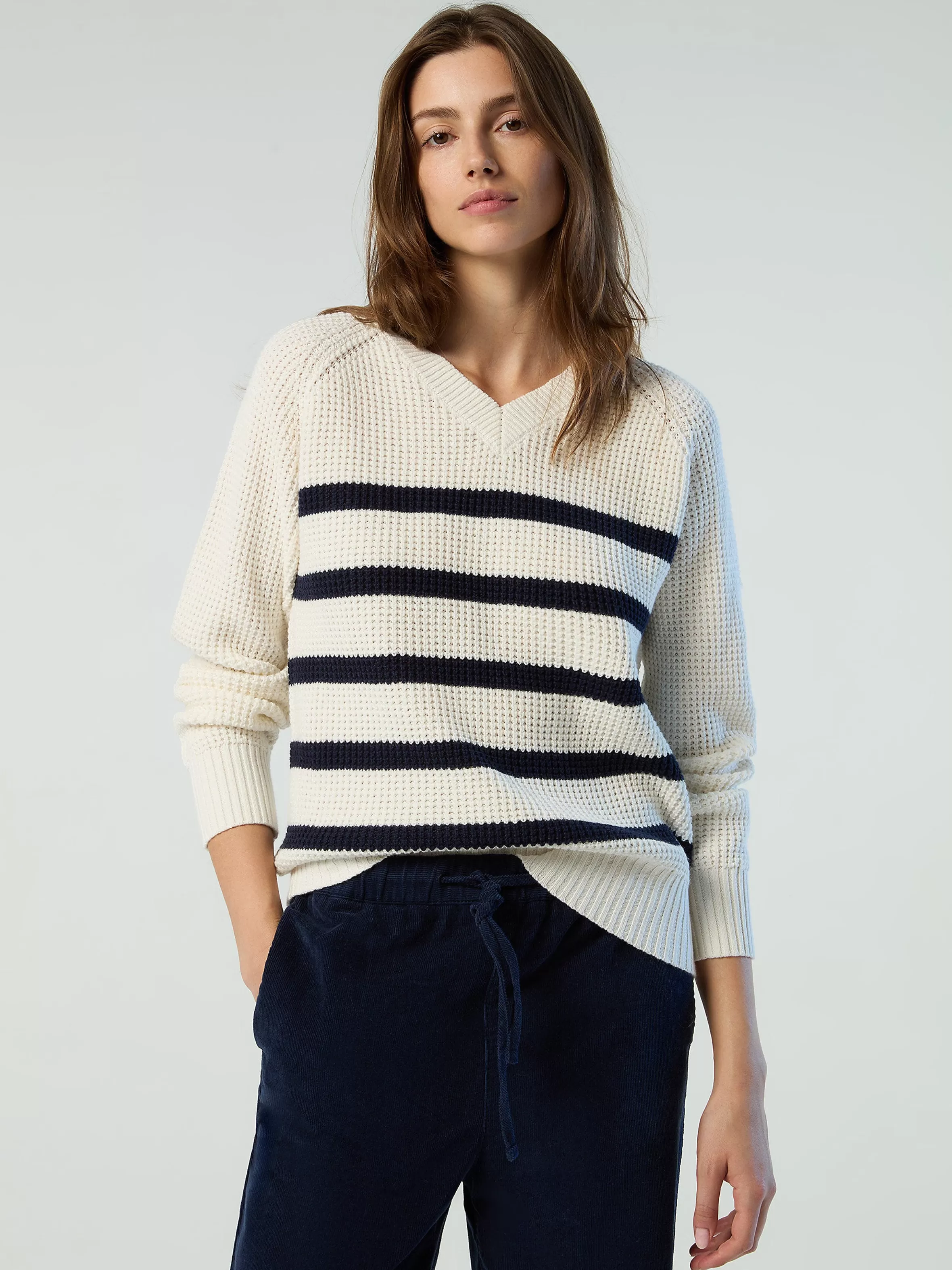 Donna North Sails Maglione Con Scollo A V