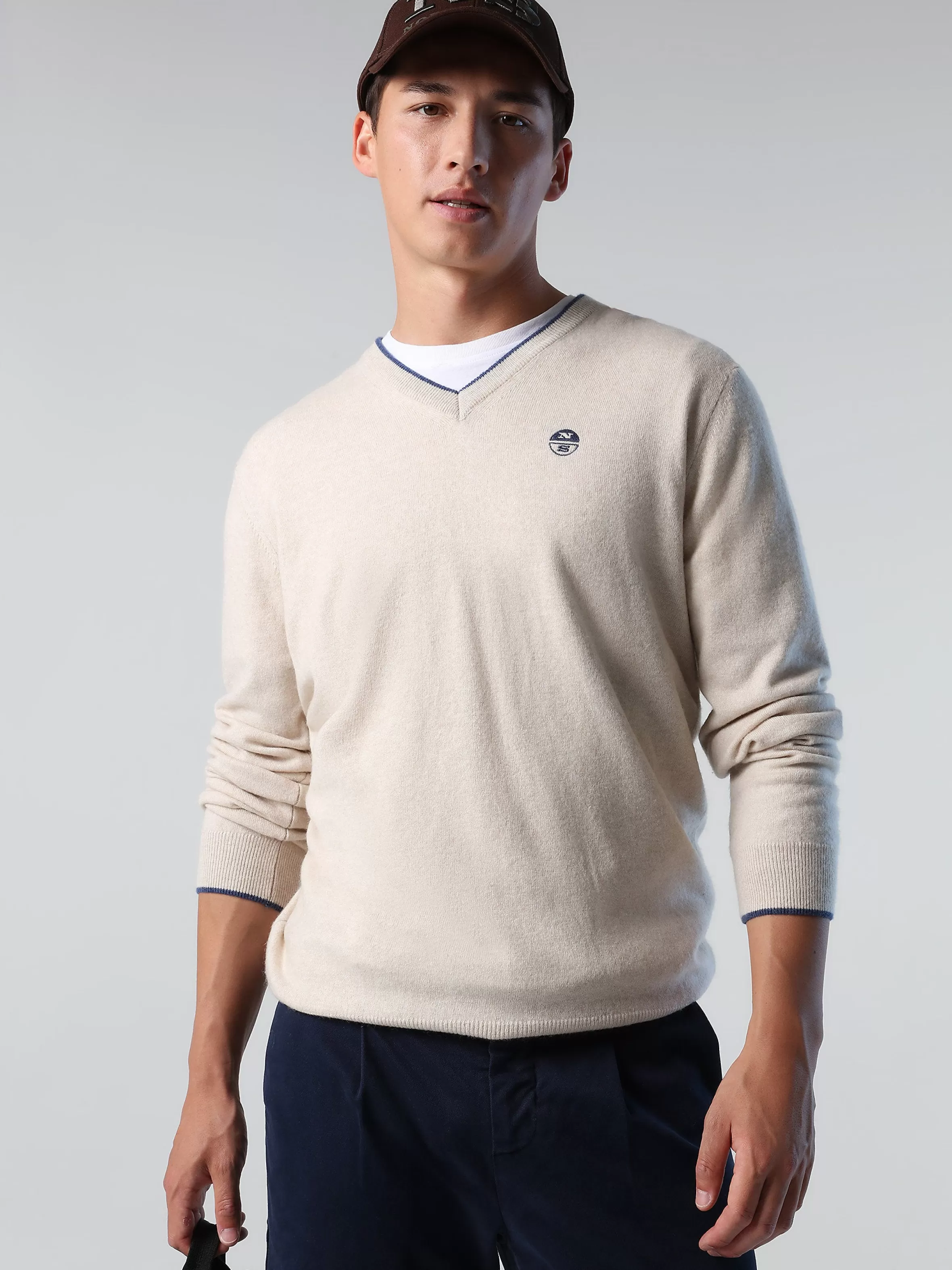 Uomo North Sails Maglione Con Scollo A V