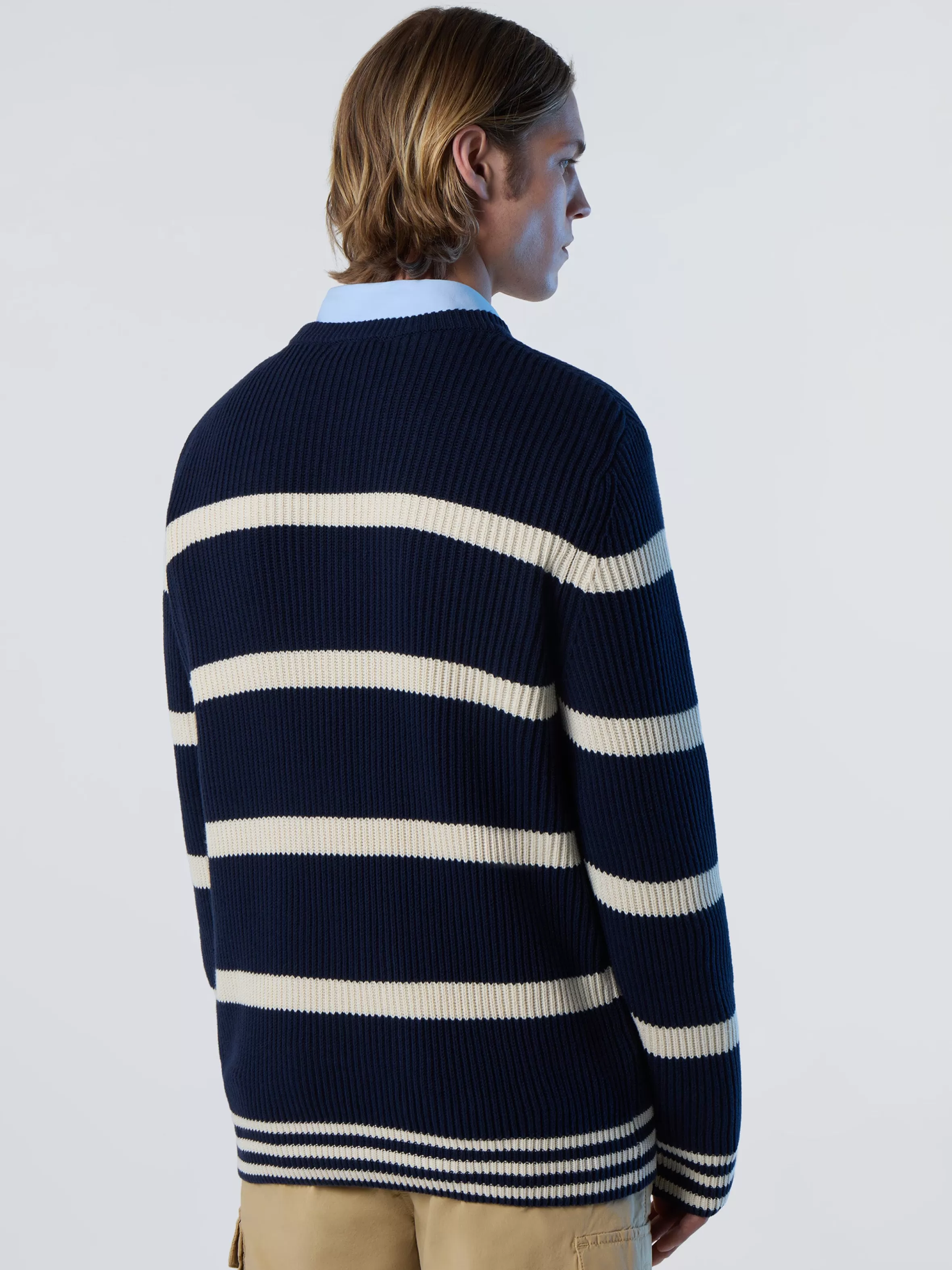 Uomo North Sails Maglione In Cotone A Coste