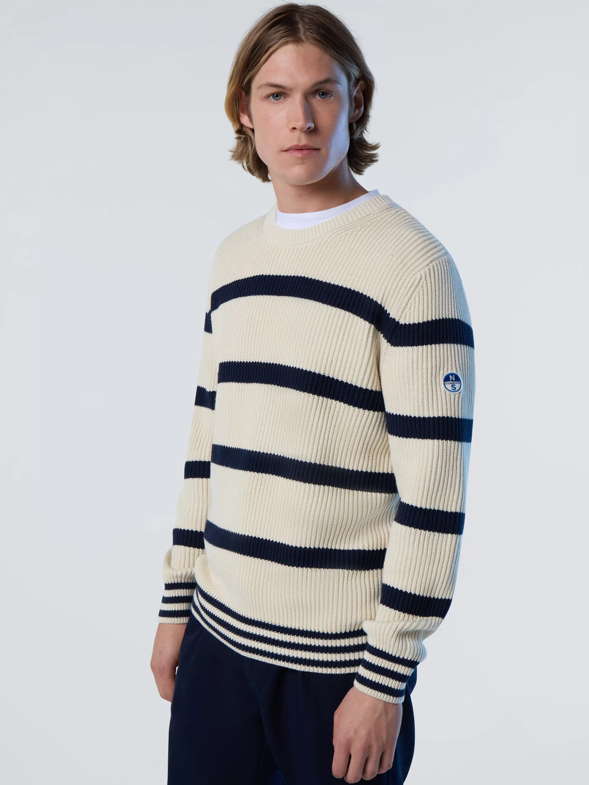 Uomo North Sails Maglione In Cotone A Coste