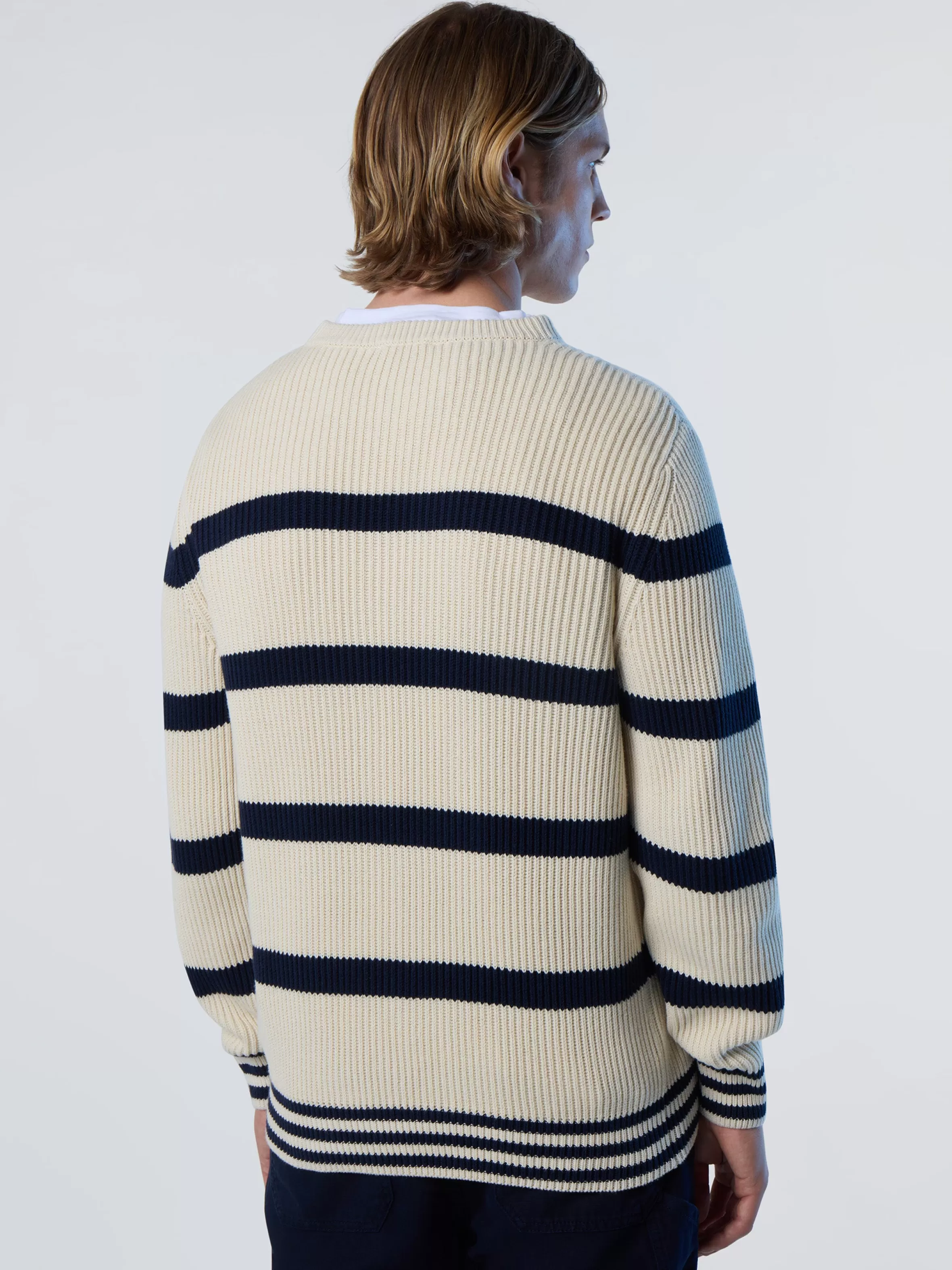 Uomo North Sails Maglione In Cotone A Coste