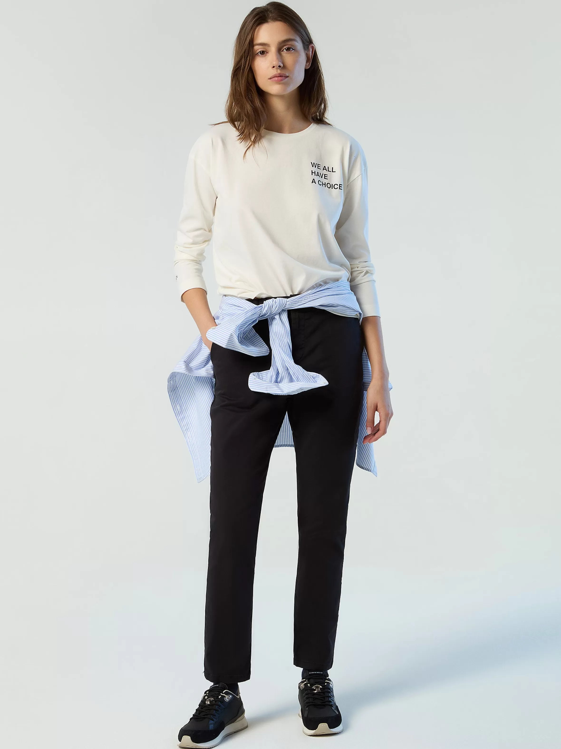 Donna North Sails Pantaloni Chino In Gabardina