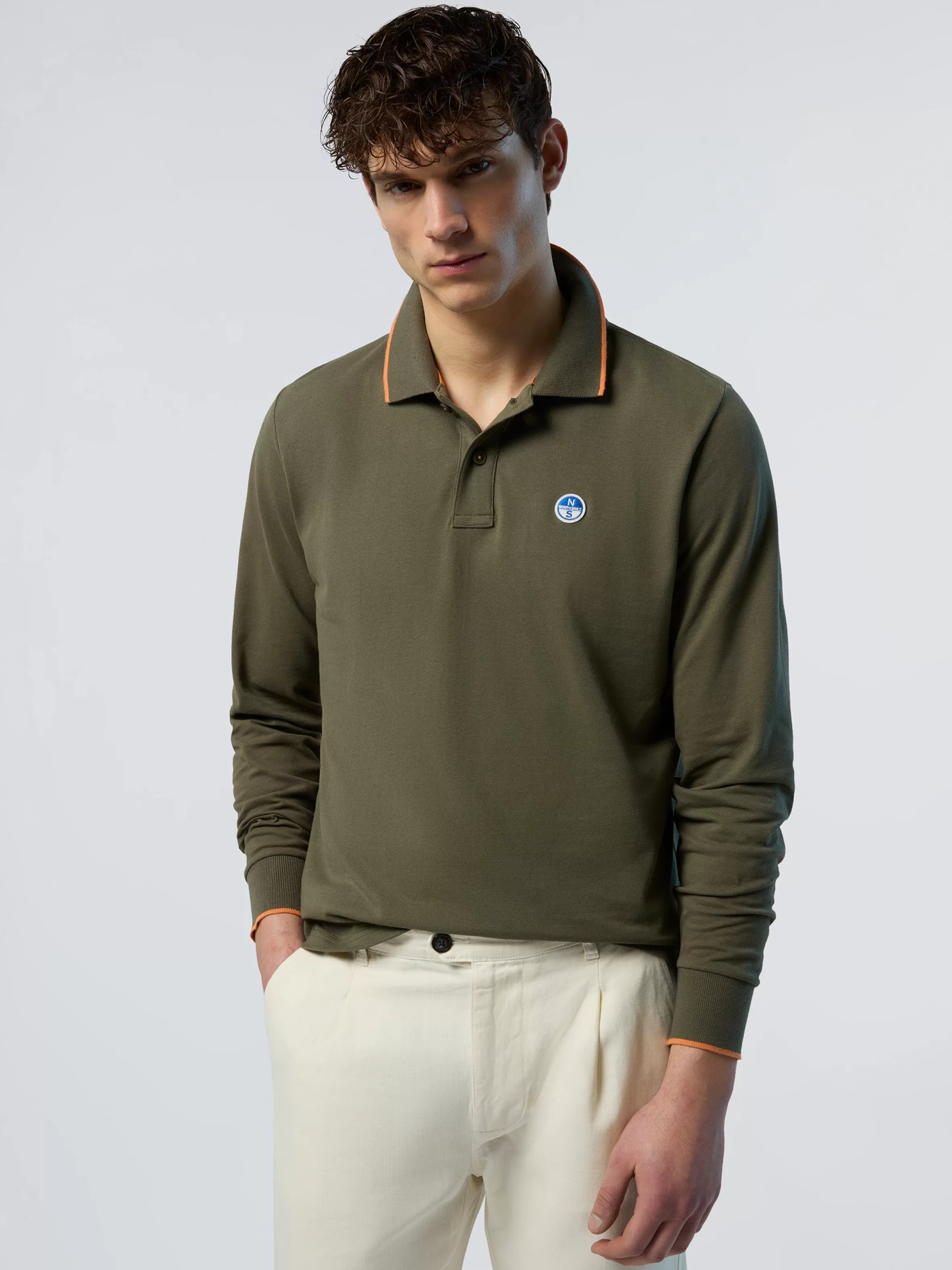 Uomo North Sails Polo A Maniche Lunghe