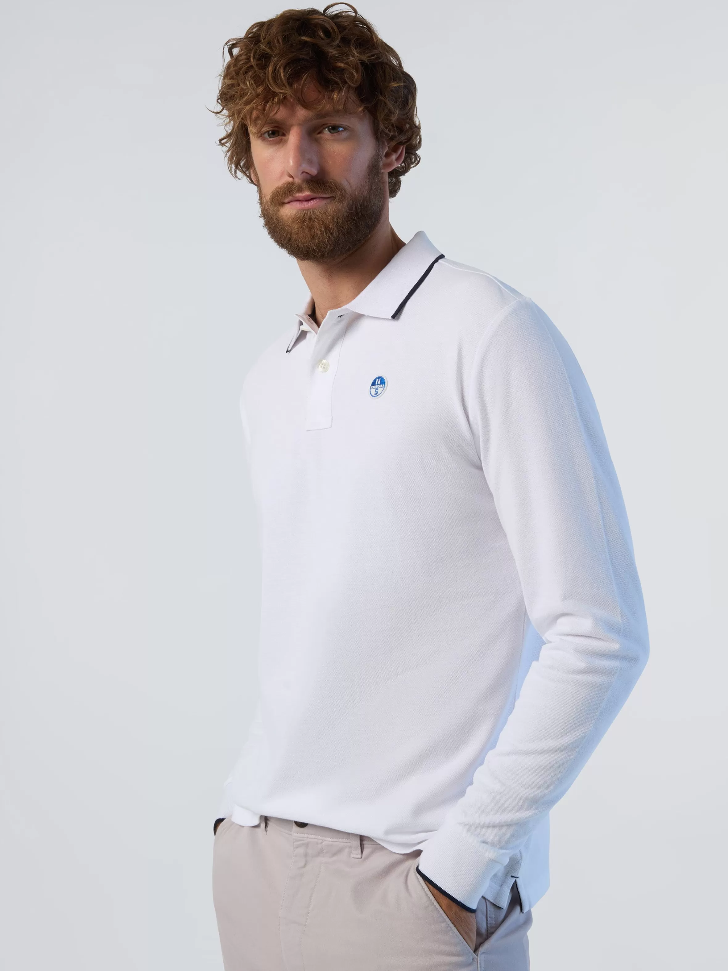 Uomo North Sails Polo A Maniche Lunghe