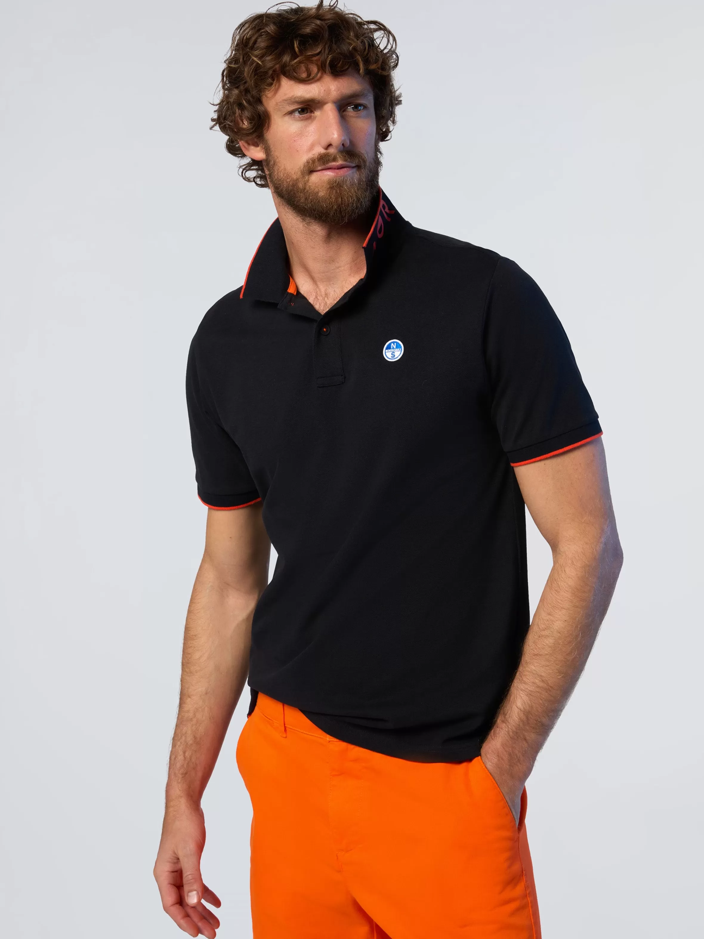 Uomo North Sails Polo Con Colletto Logato