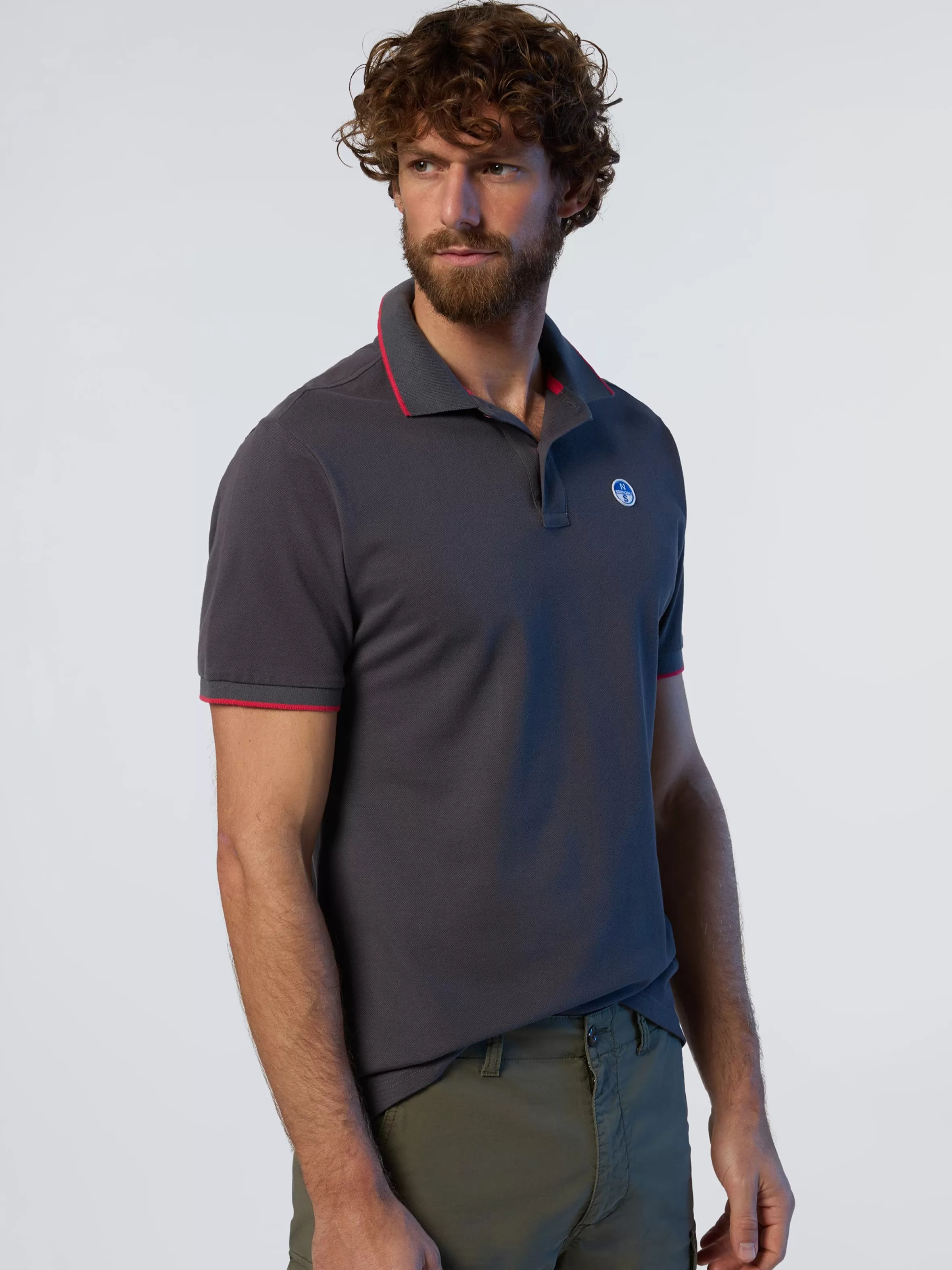 Uomo North Sails Polo Con Colletto Logato