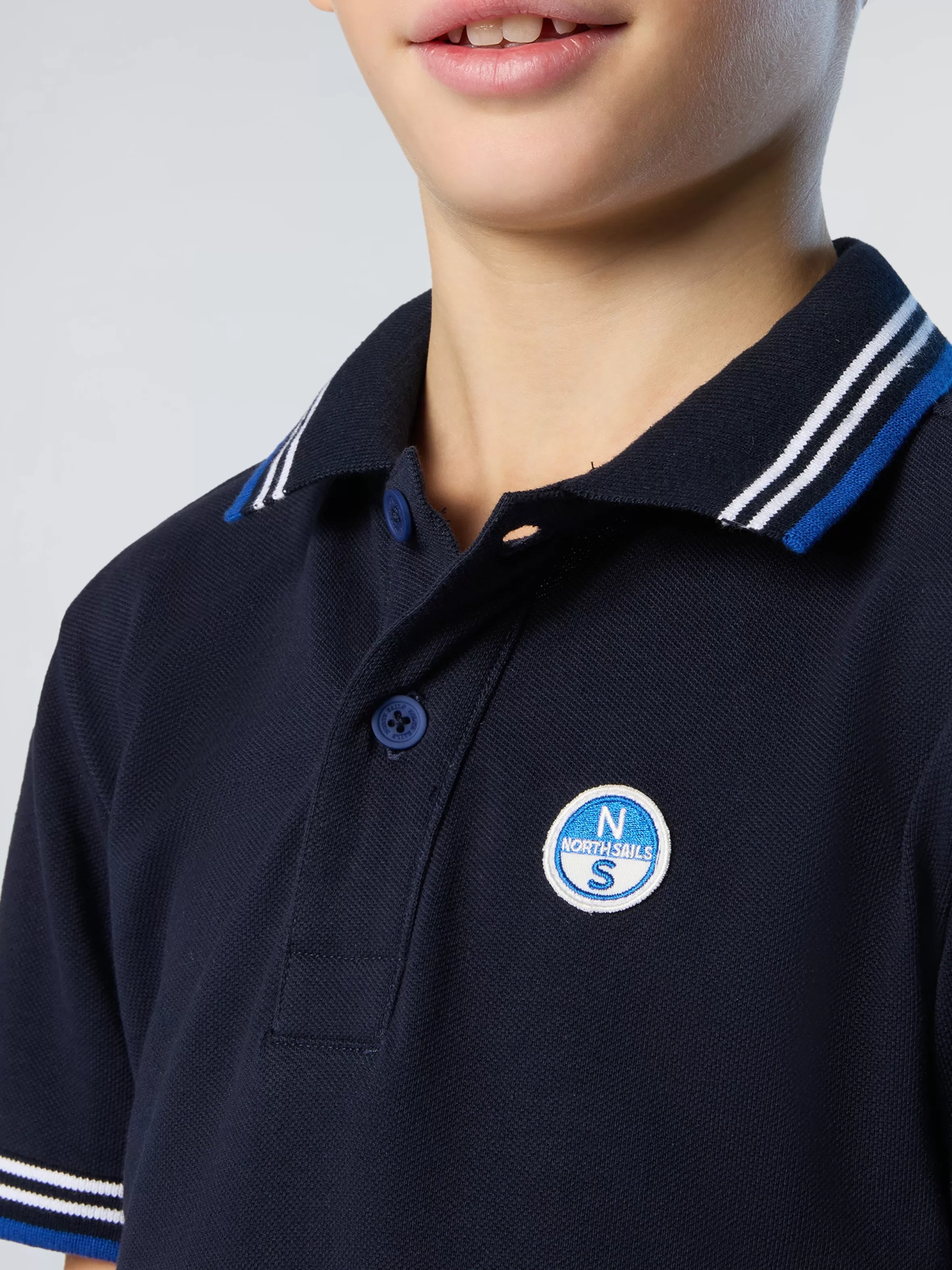 North Sails Polo Con Dettagli A Righe