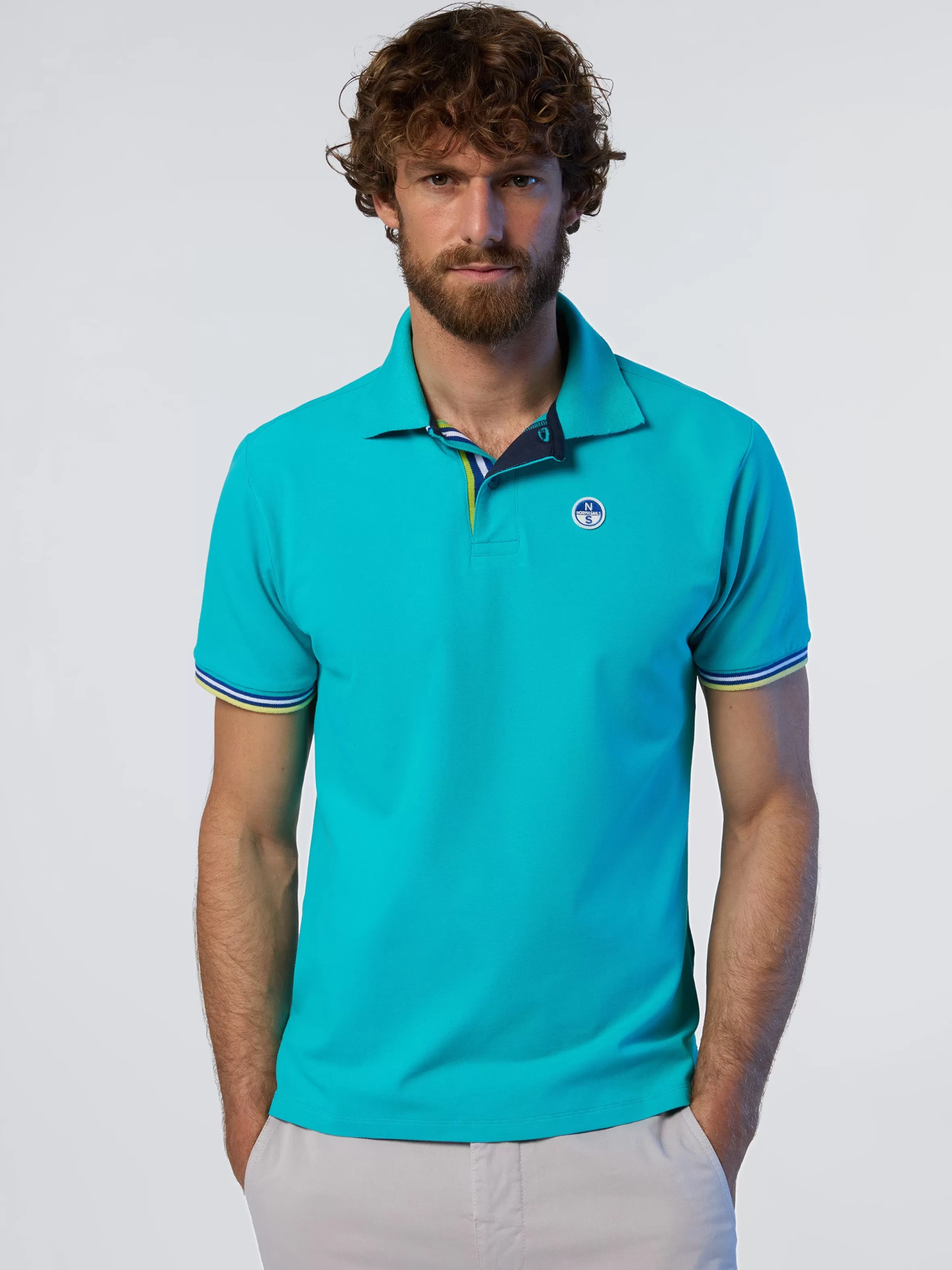 Uomo North Sails Polo Con Dettagli A Righe