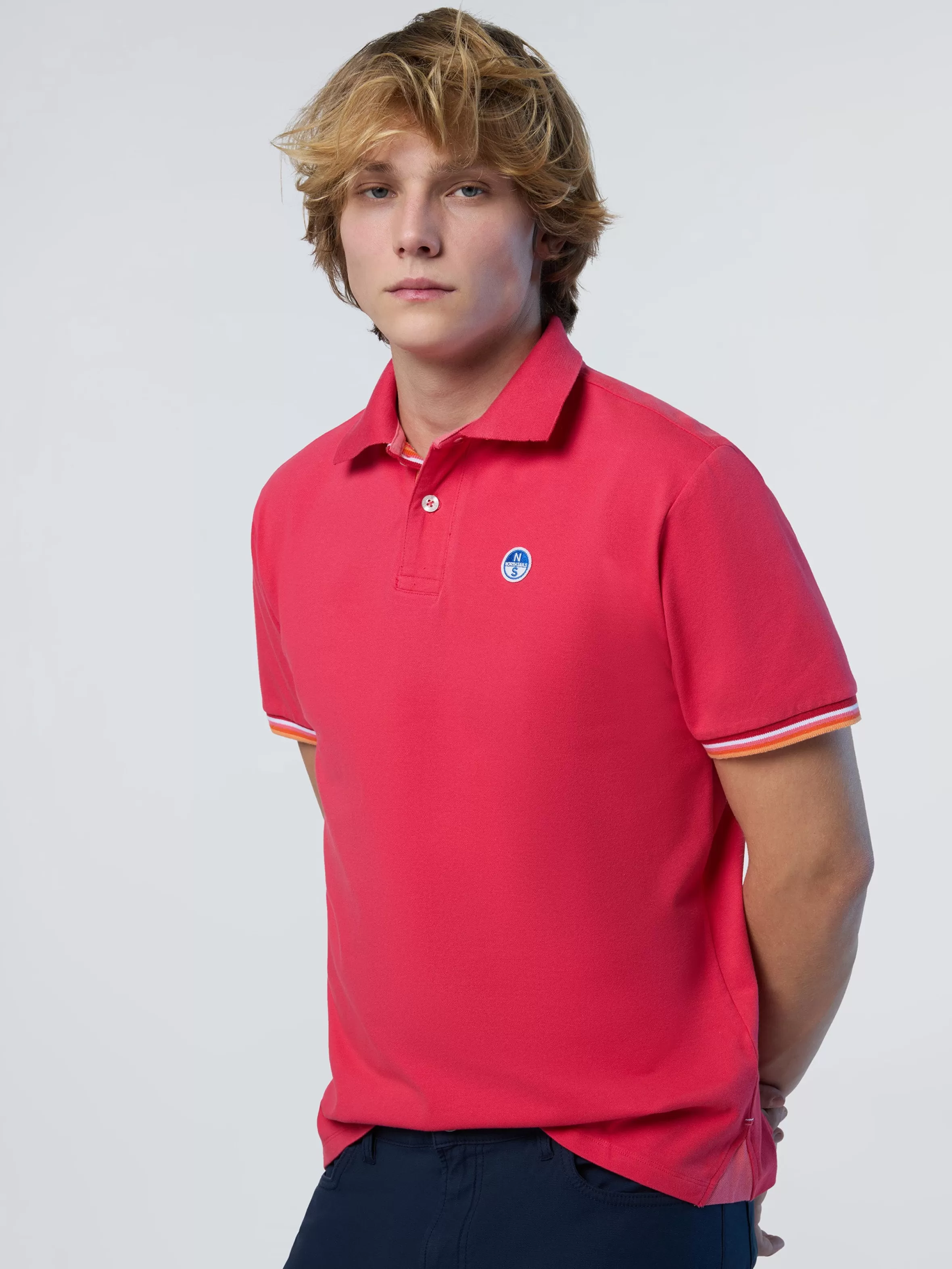 Uomo North Sails Polo Con Dettagli A Righe