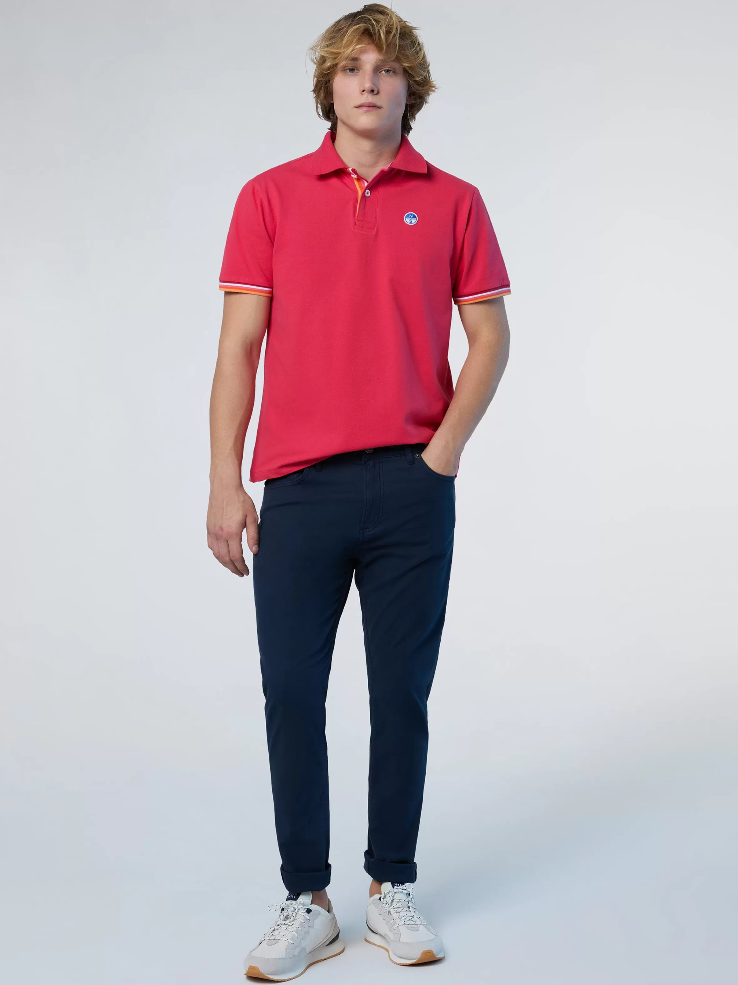 Uomo North Sails Polo Con Dettagli A Righe