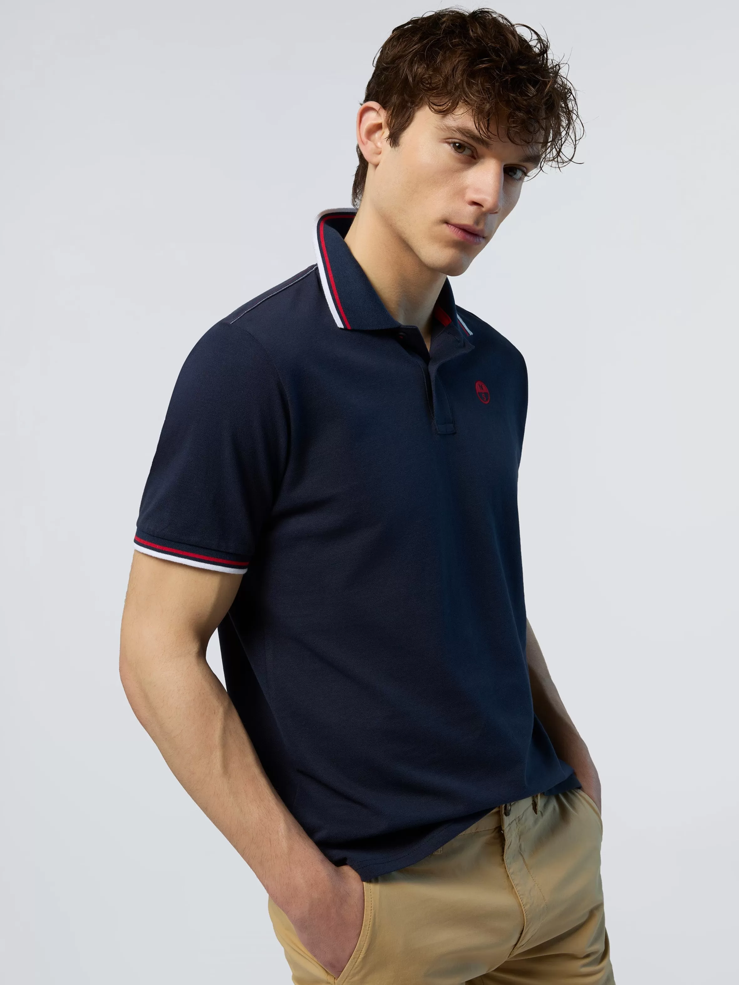 Uomo North Sails Polo Con Logo Ricamato