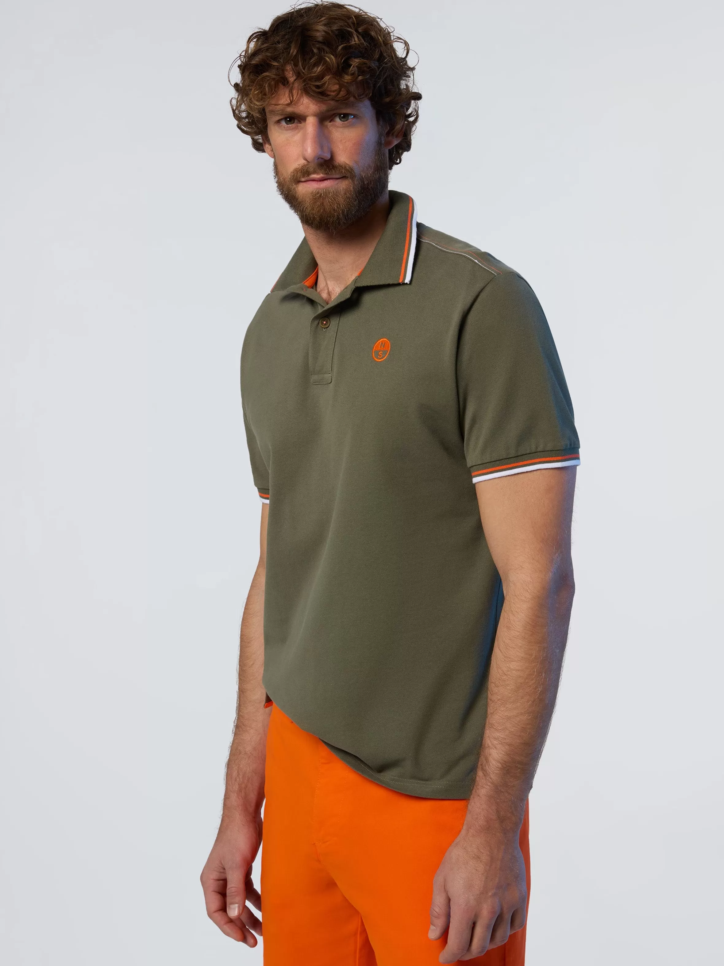 Uomo North Sails Polo Con Logo Ricamato