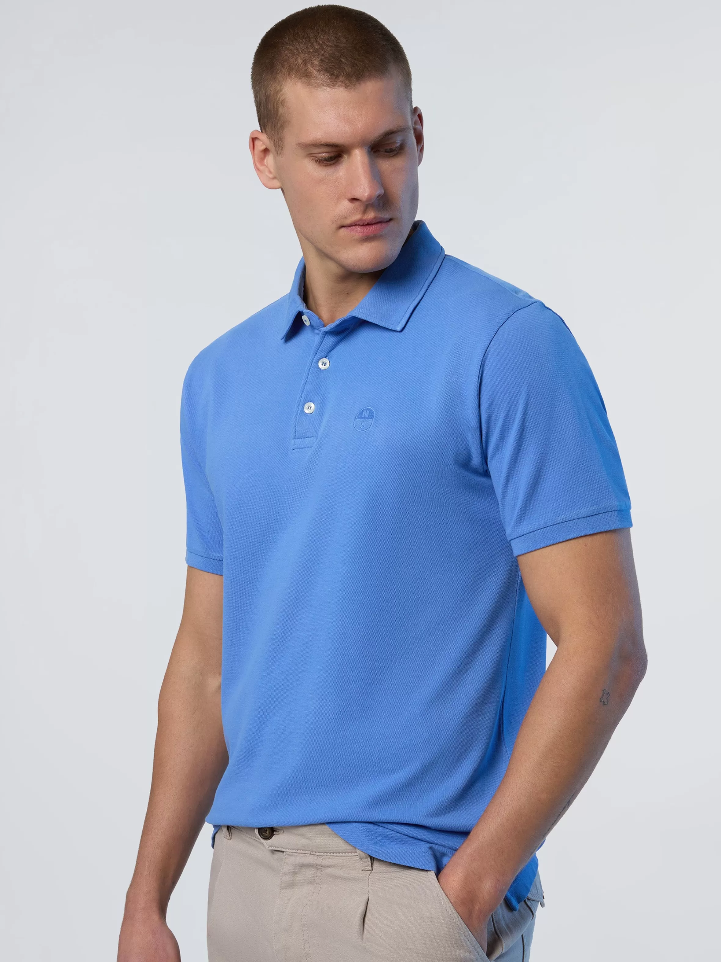 Uomo North Sails Polo Con Logo Ricamato