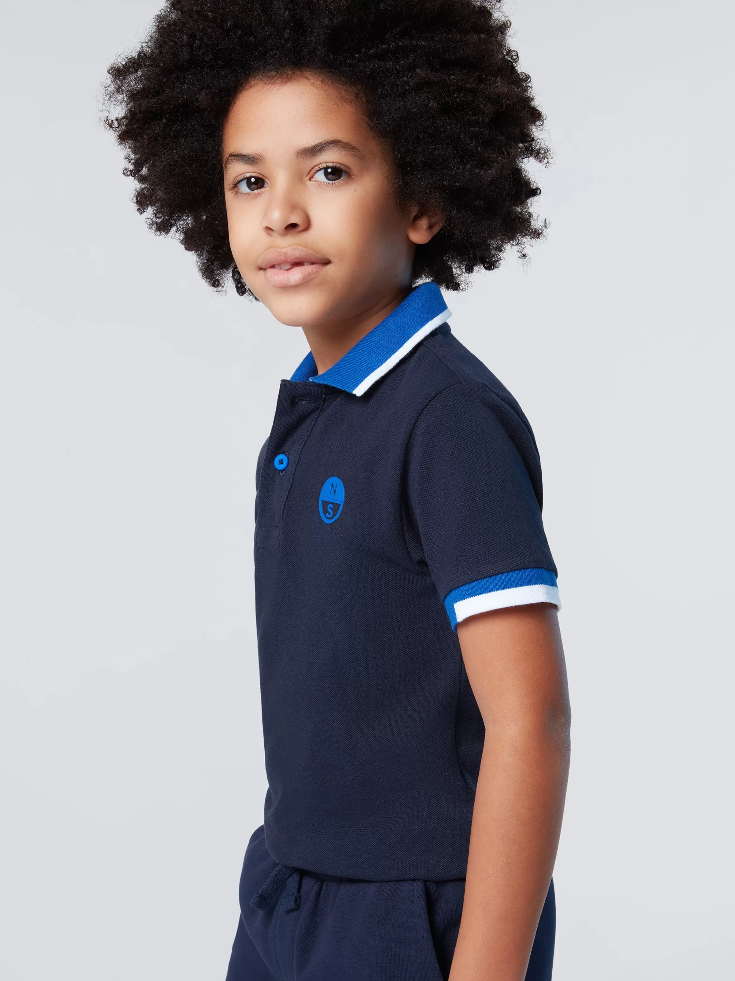 North Sails Polo Con Motivo Bicolor