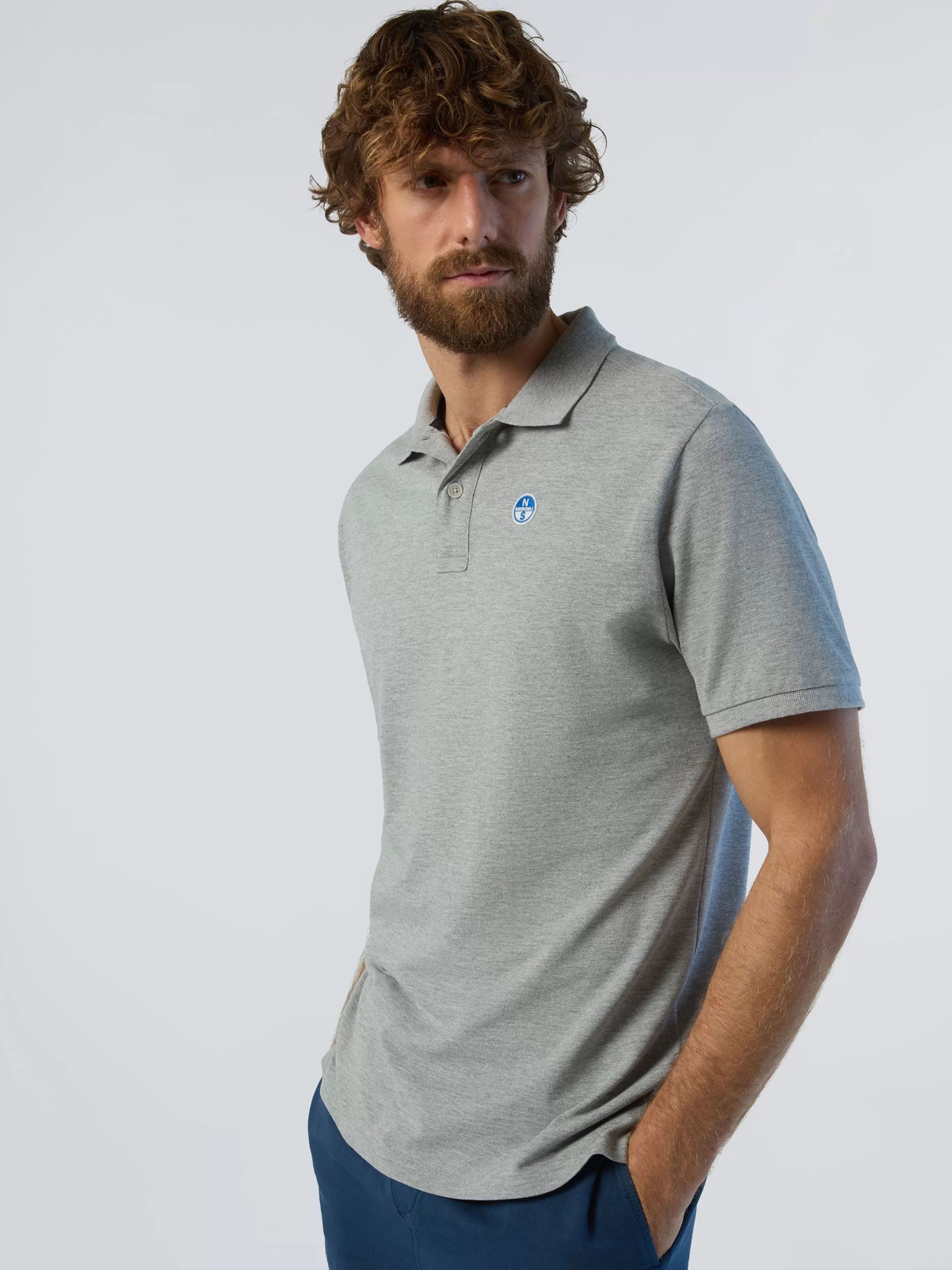 Uomo North Sails Polo Con Patch Logo